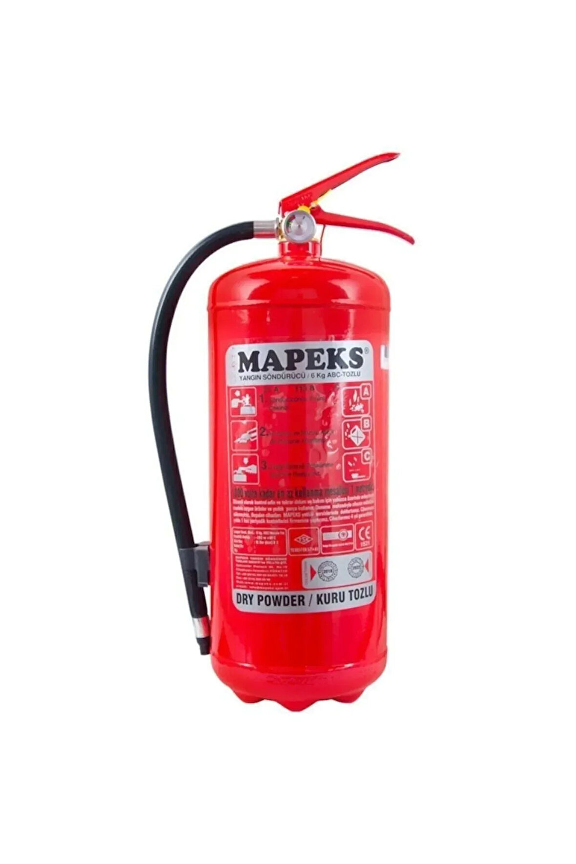 Yangın Söndürme Cihazı 6 Kg Kkt (Kuru Kimyevi Tozlu)