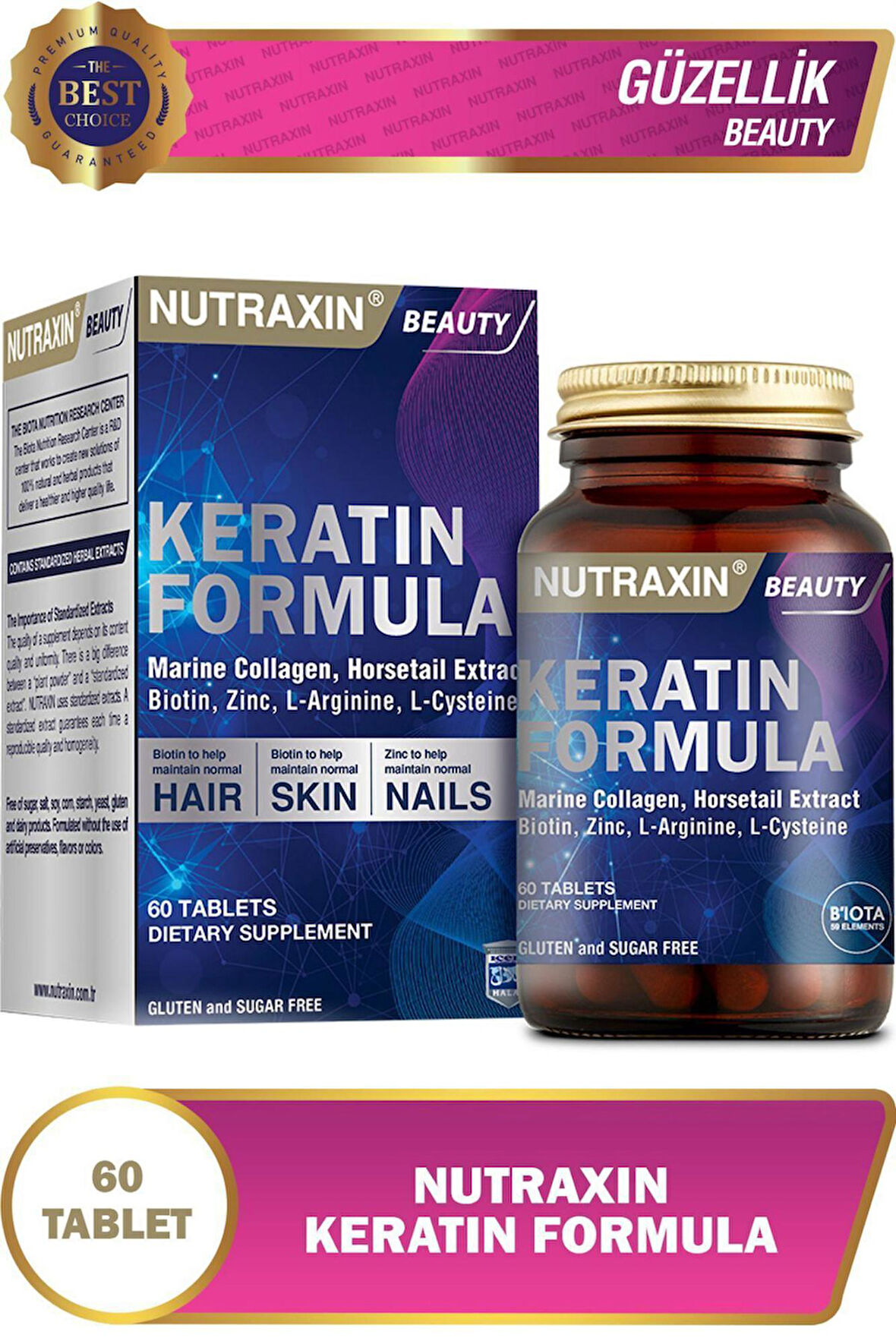 Nutraxin Keratin Formula 60 Tablet
