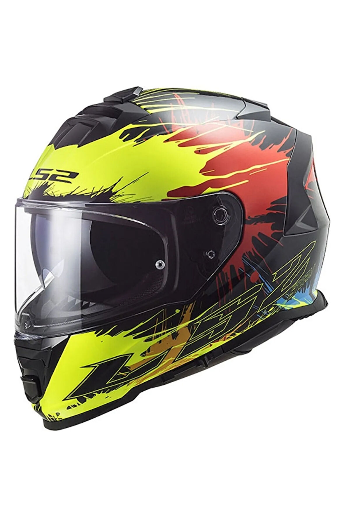 Storm 2 Drop Siyah-sarı-kırmızı Kask