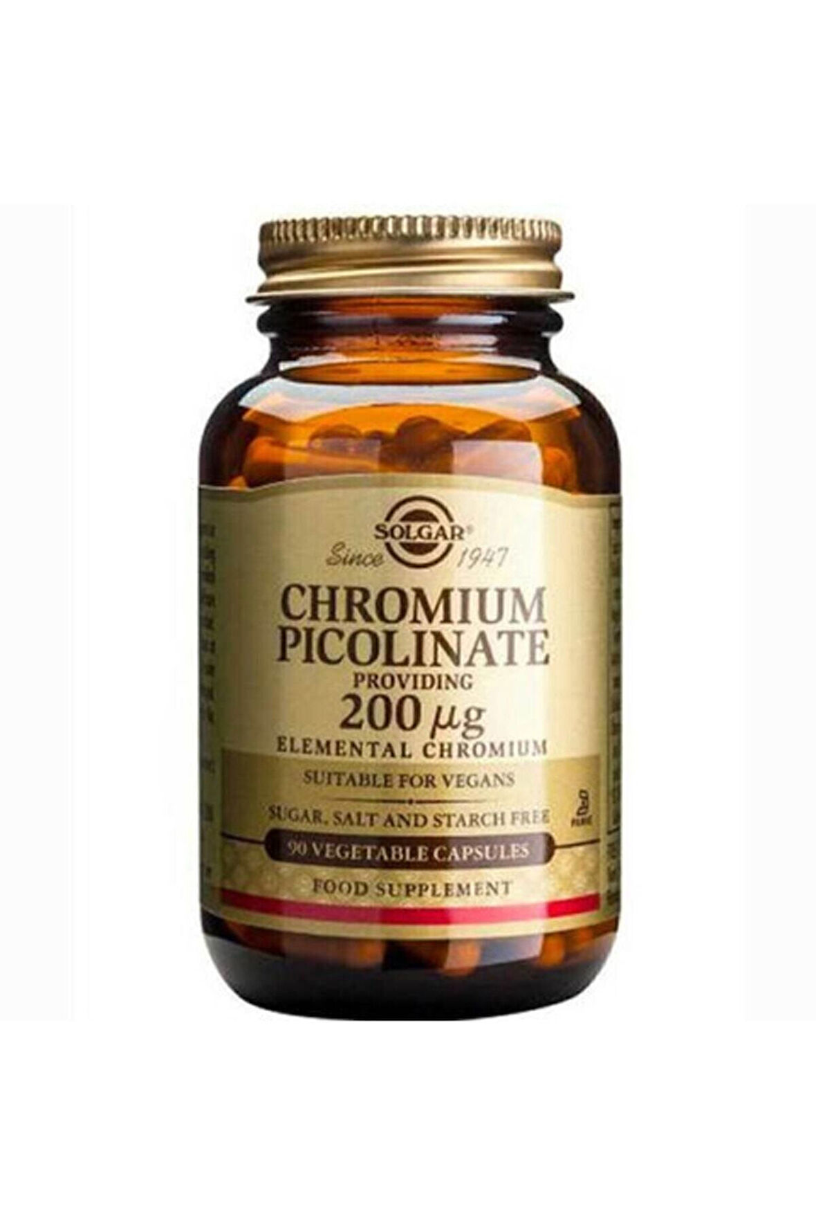 Chromium Picolinate 200 mcg 90 Kapsül