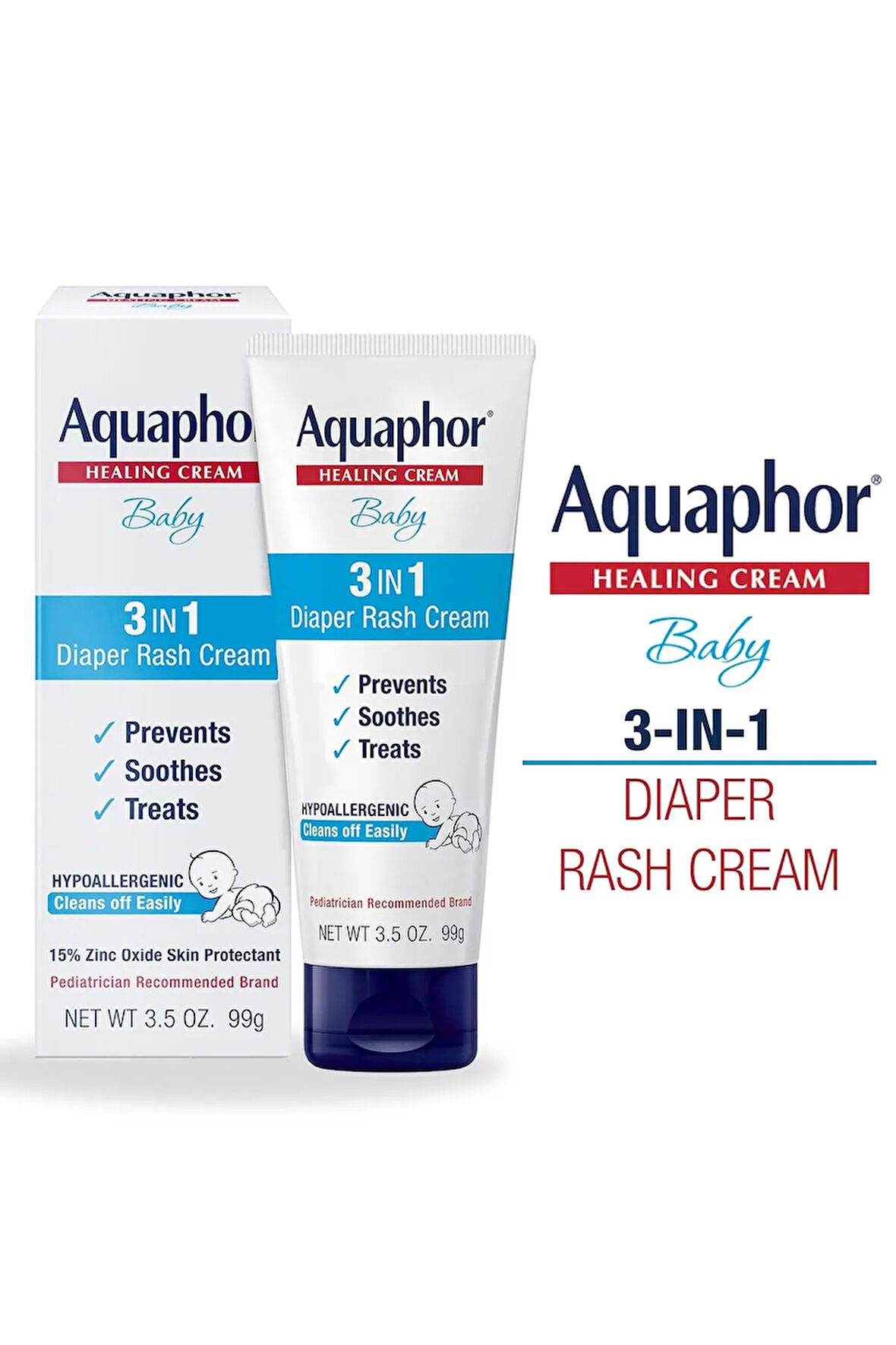 Baby Diaper Rash Cream 3in1 Diaper Rash Relief Bebek 3'ü 1 Arada Pişik Giderici Krem 3.5 oz 99gr USA