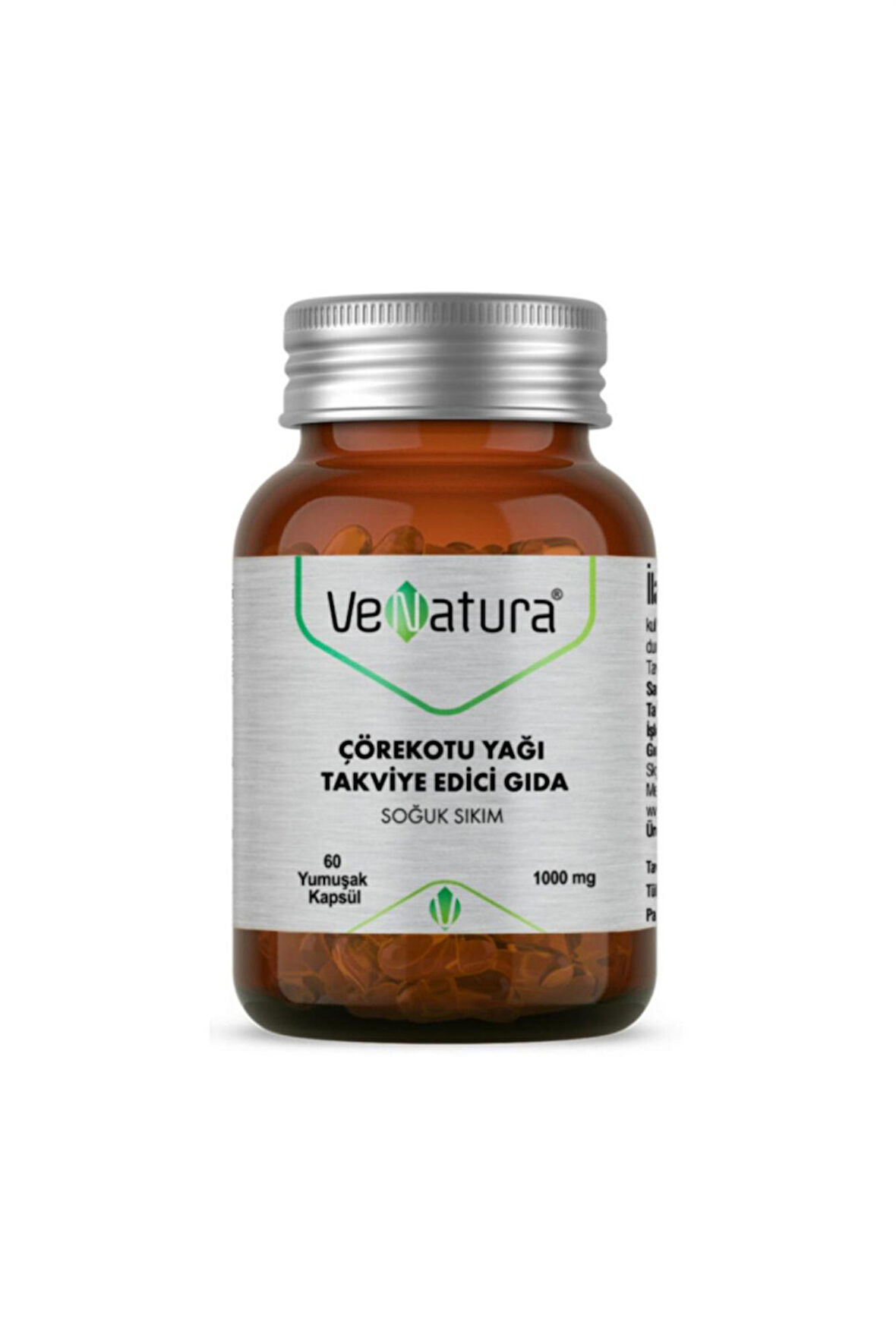 Venatura Çörekotu Yağı 1000 mg 60 Yumuşak Kapsül
