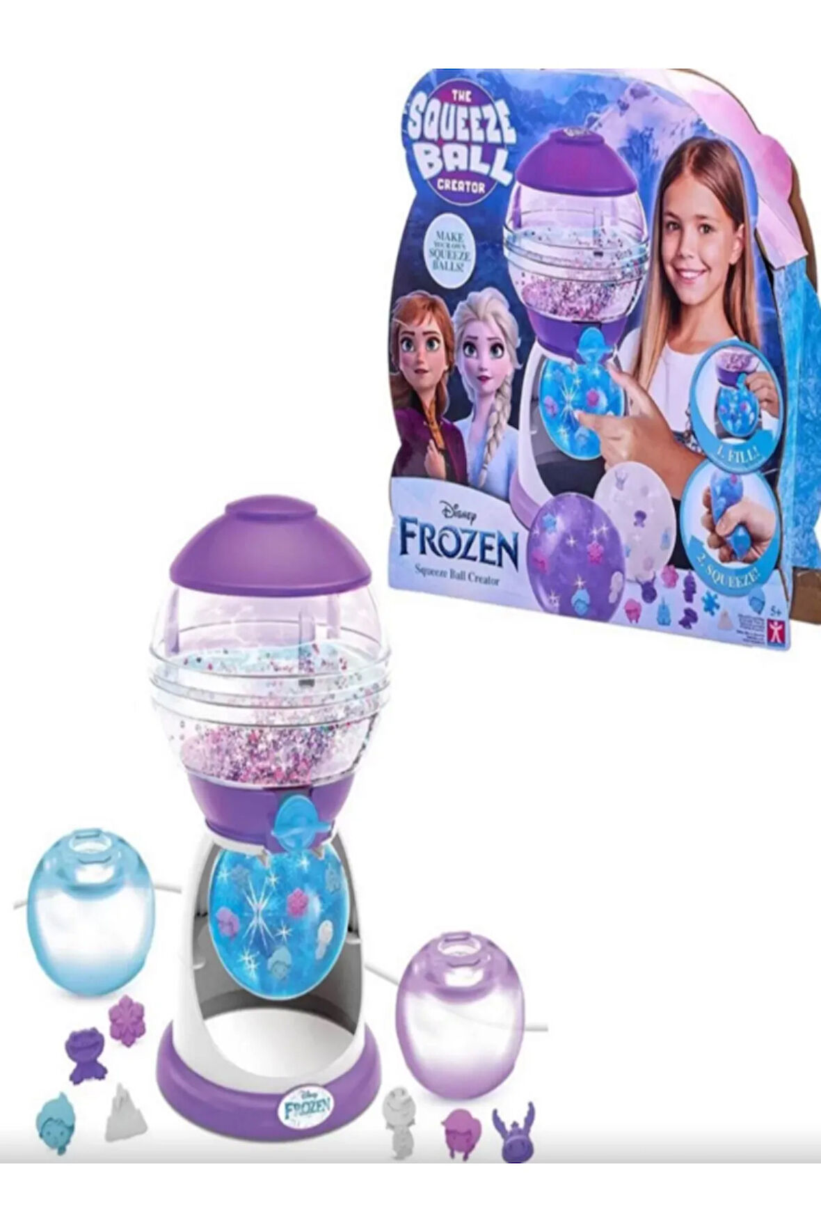 Toys GIO-QUB01000 Frozen Sıkma Top Yapım Oyun Seti