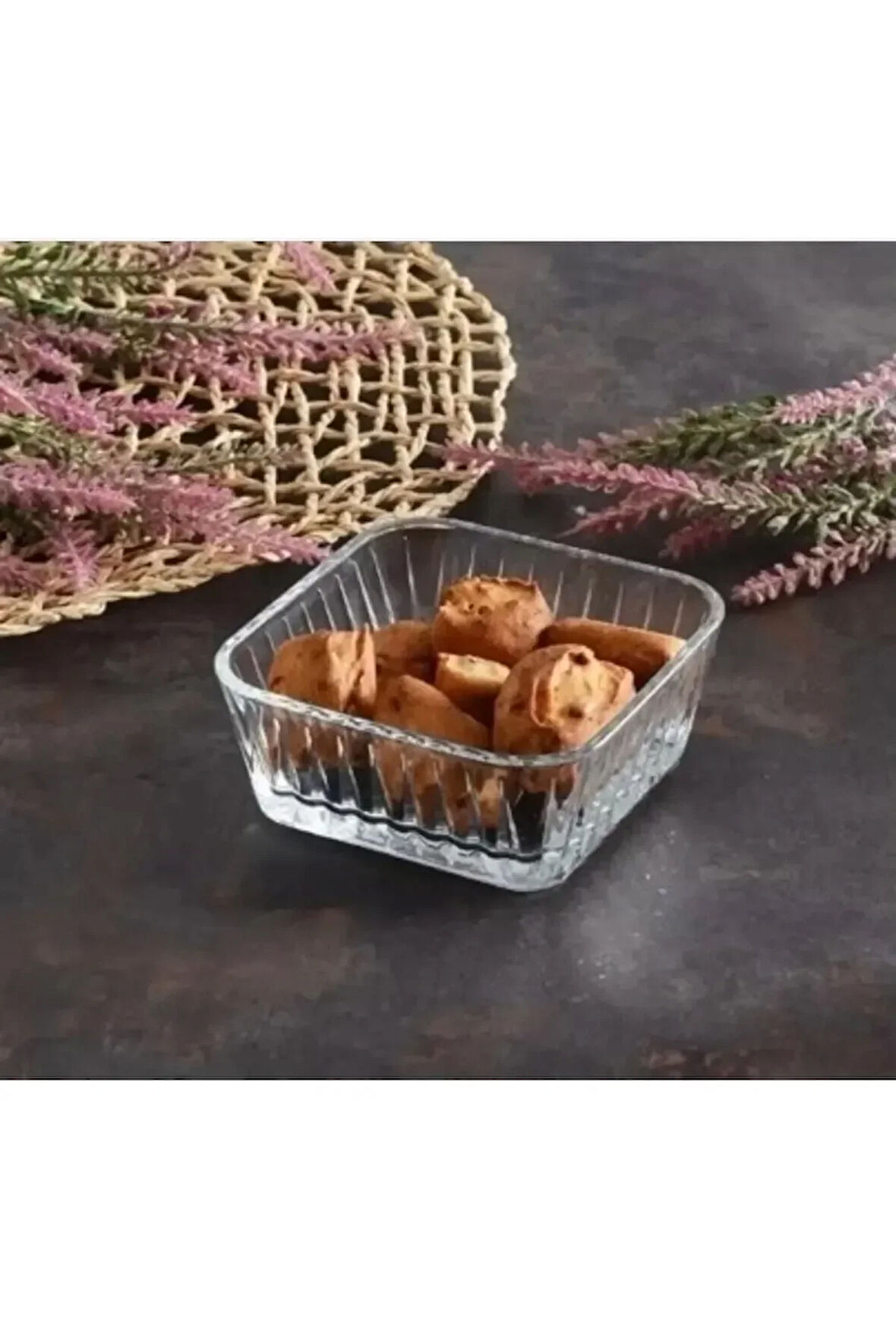 paşabahçe frezya 4lü kare kase çerezlik sosluk