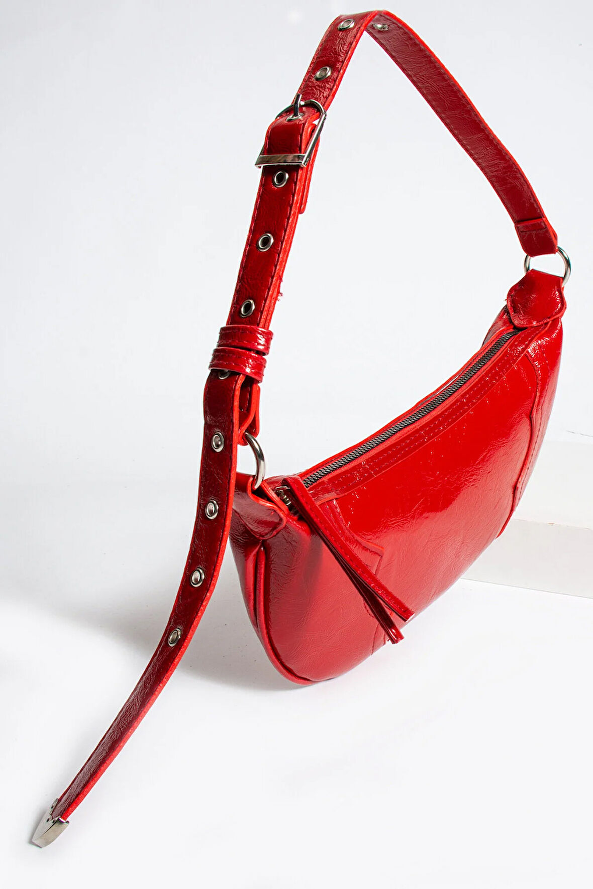 Omuz çantası  baget zımbalı çanta