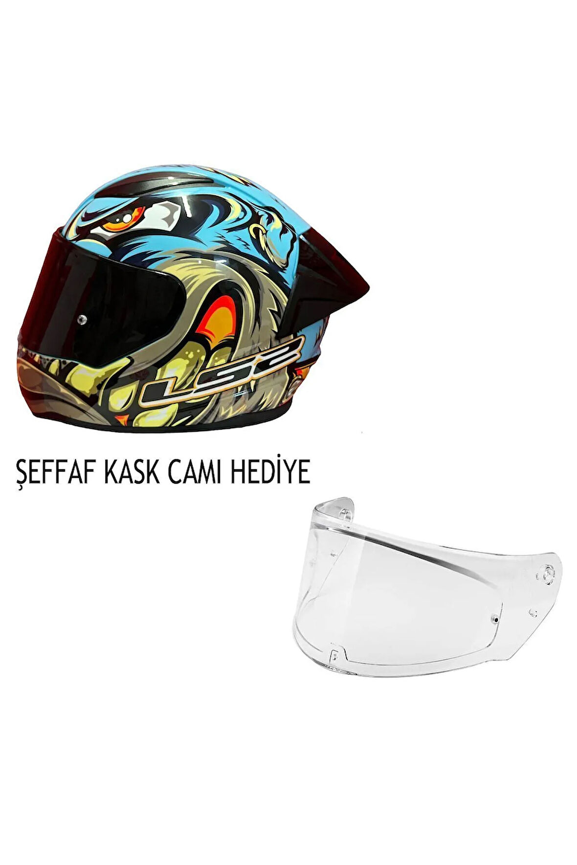 RAPID 2 SPOX GRİ-KIRMIZI KASK ŞEFFAF KASK CAMI HEDİYELİ