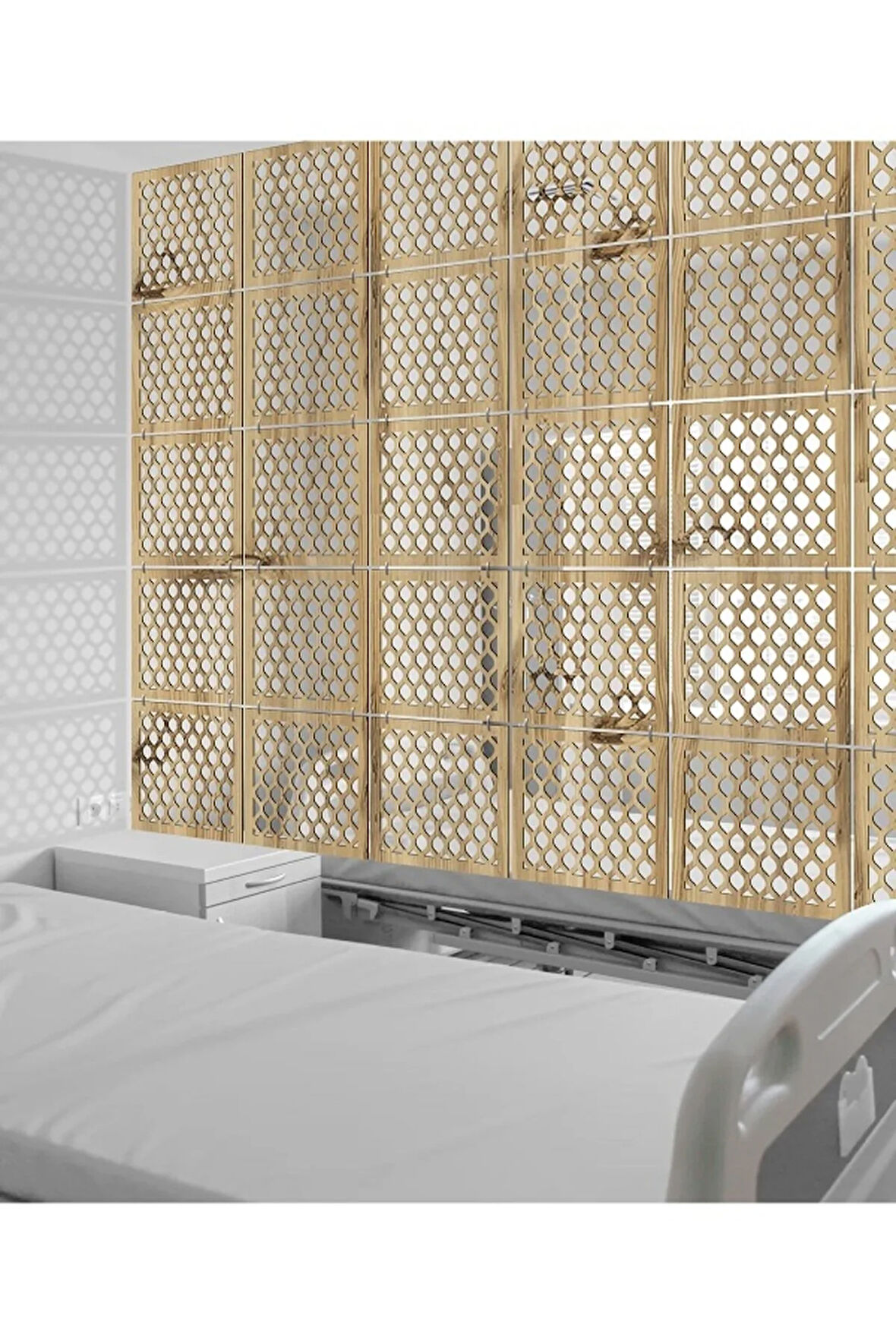 Lazer Kesim Sarkıt Paravan, Ahşap Seperatör, Panel Levha Seti Dekorasyon Ahşap Oda Bölücü elisp