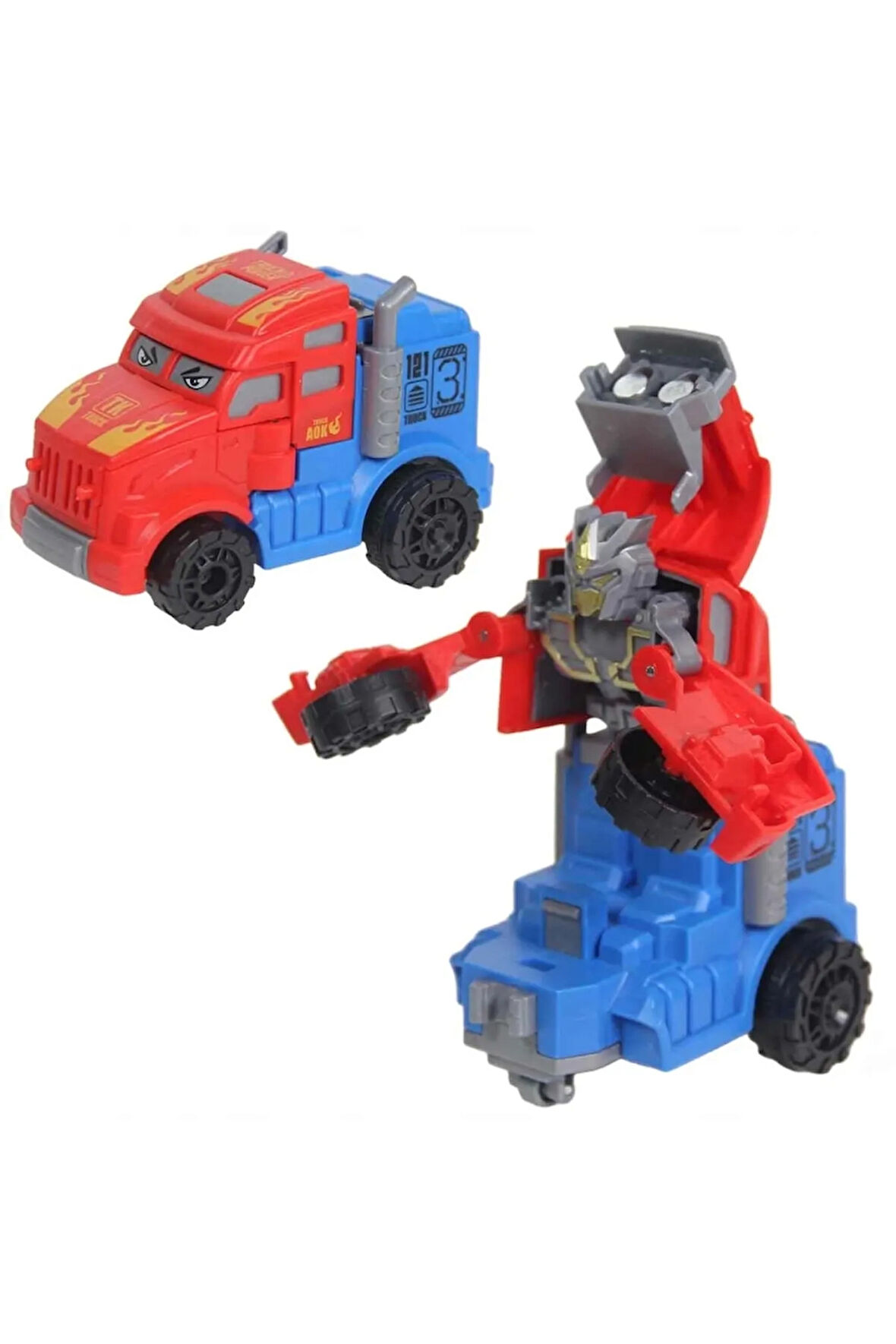 Çocuk Sürtmeli Robota Dönüşen Tır D400-34