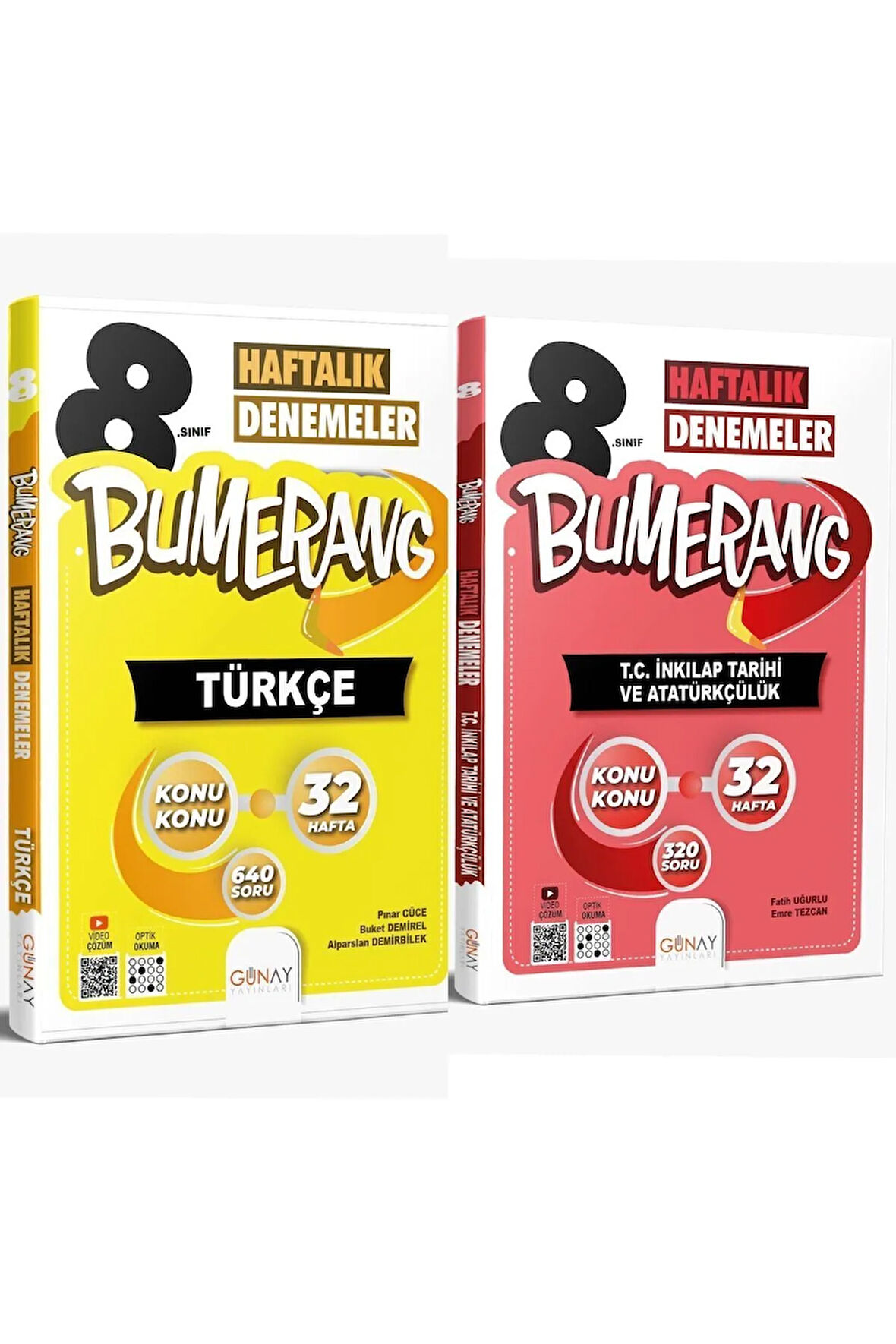 8. Sınıf Lgs Bumerang 32 Haftalık Türkçe Ve T.c. Inkılap Tarihi Denemeleri 2024-2025 Yeni Müfredat