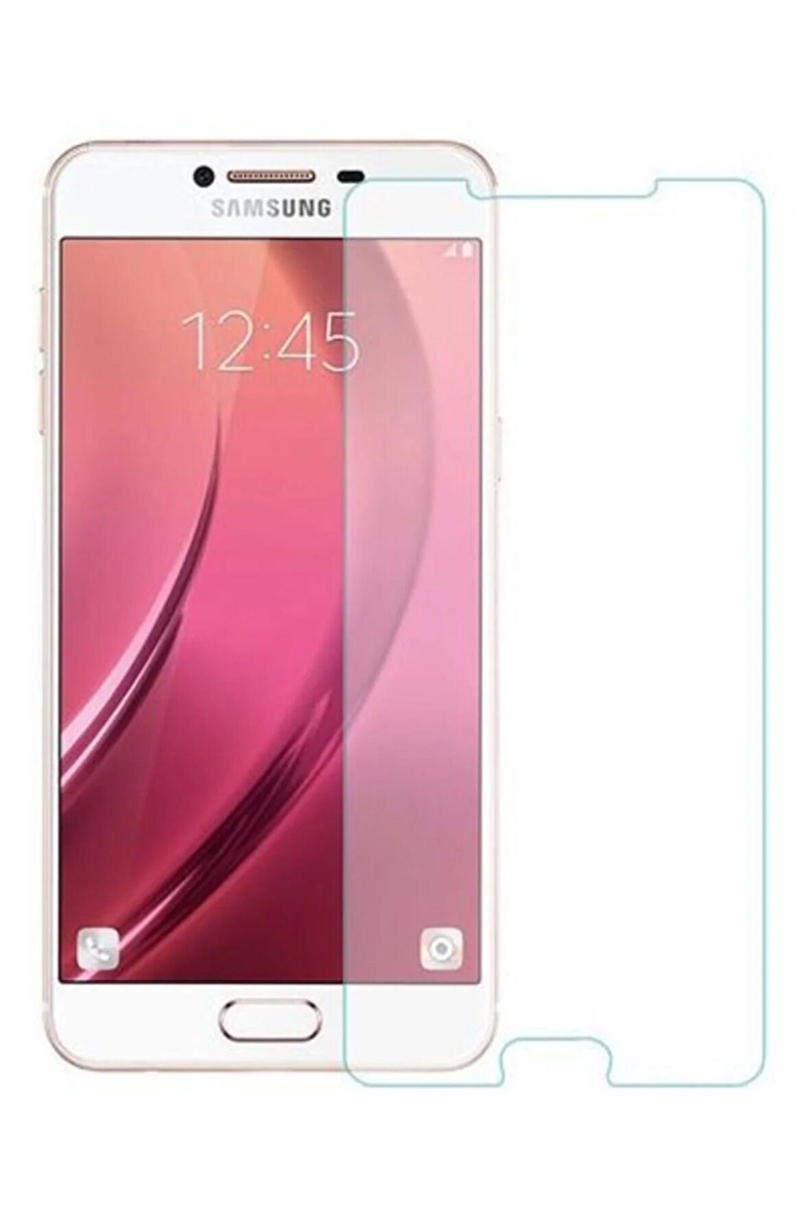 Samsung Galaxy C5 Kırılmaz Ekran Koruyucu Temperli Cam