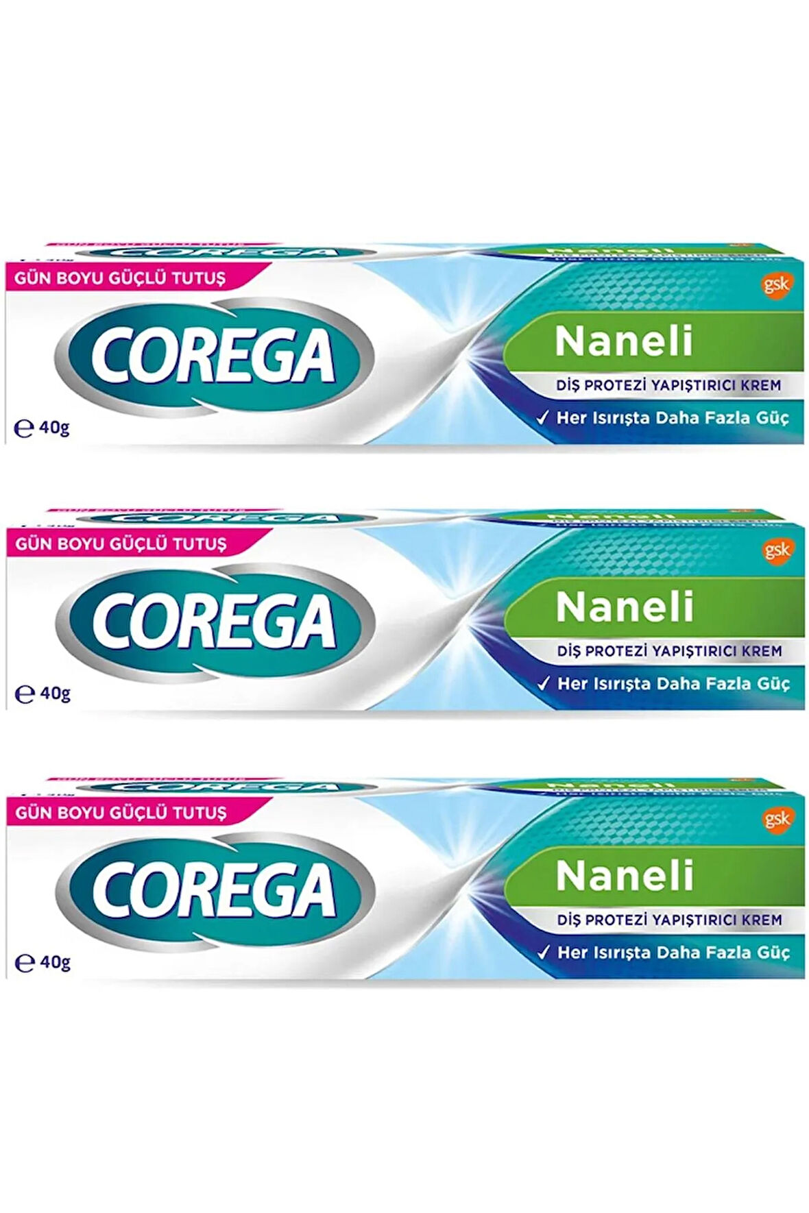 Naneli Diş Protezi Yapıştırıcı Krem 40 gr 3 ADET