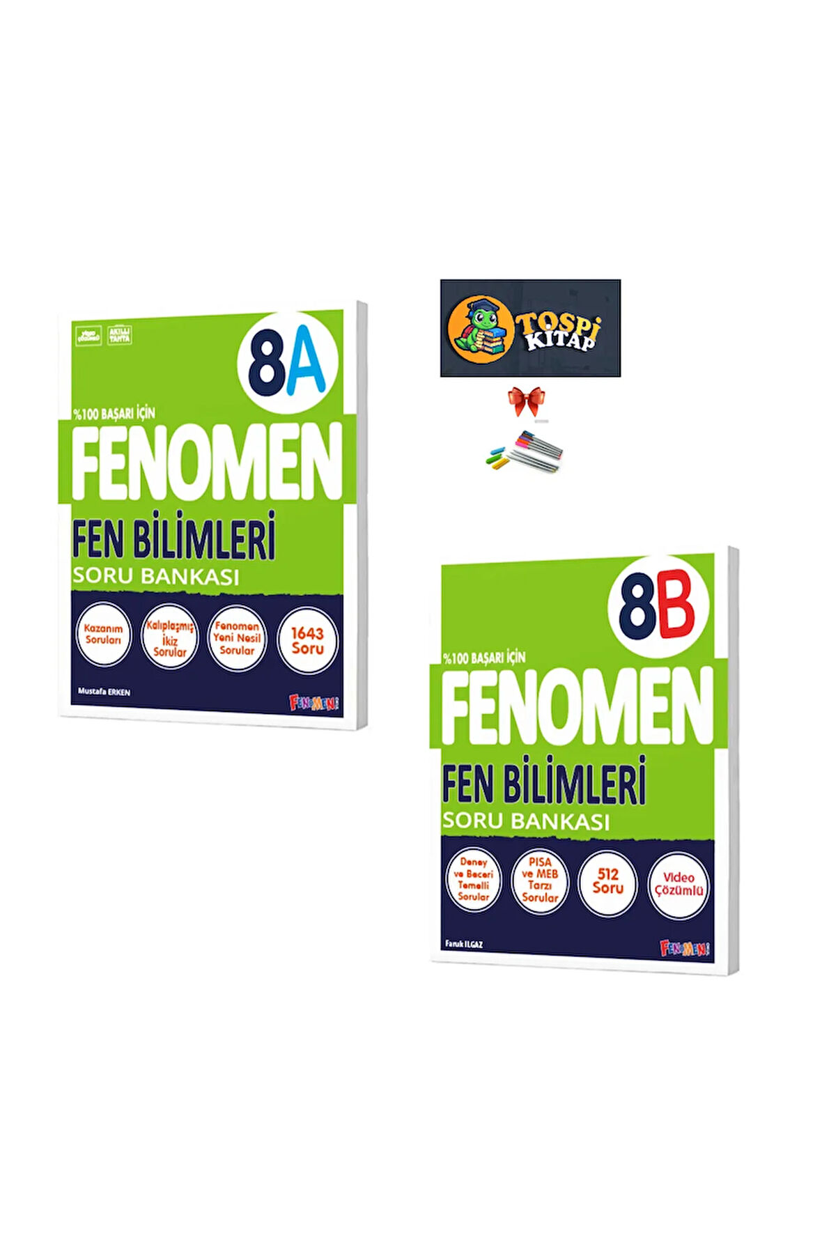 FENOMEN YAYINCILIK 8.SINIF A + B SERİSİ FEN BİLİMLERİ SORU BANKASI