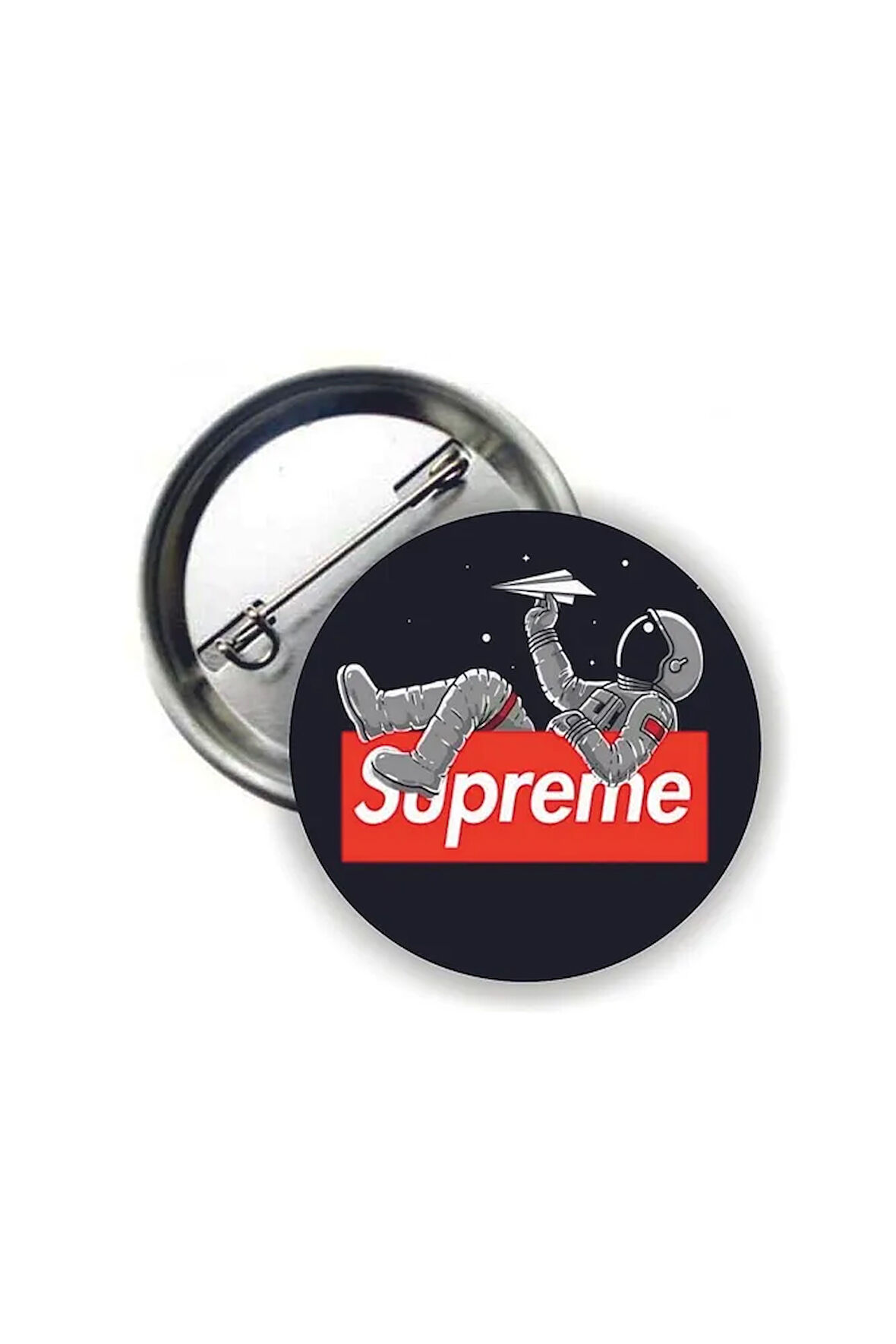 Supreme Astronot Buton Rozet