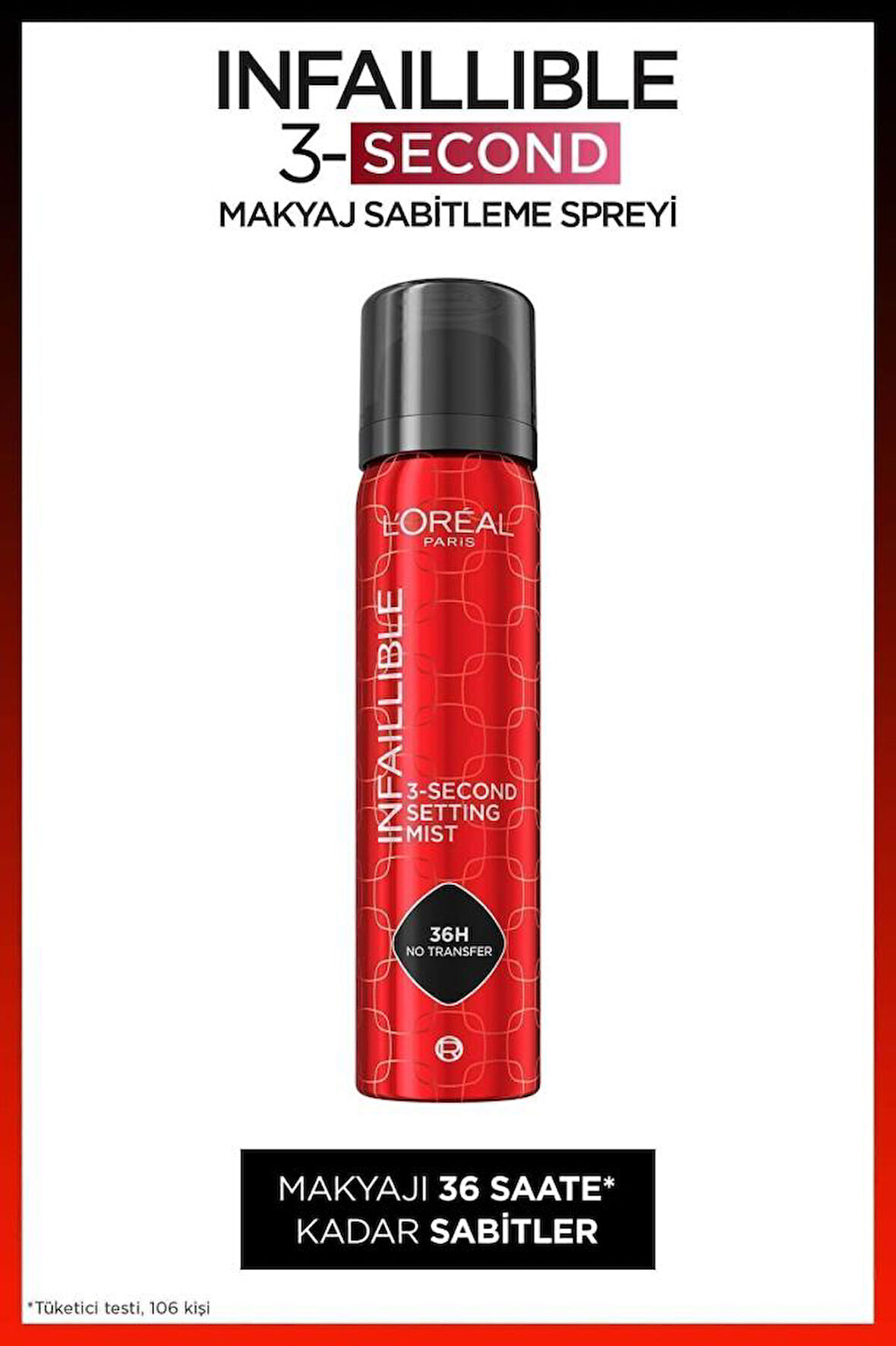 L'Oreal Paris Infaillible 3-Second Makyaj Sabitleme Spreyi – Setting Spray