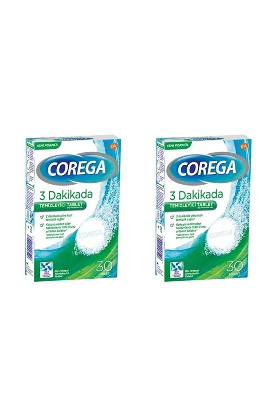 Protez Temizleyici Tablet 30 Adet 2'li Paket