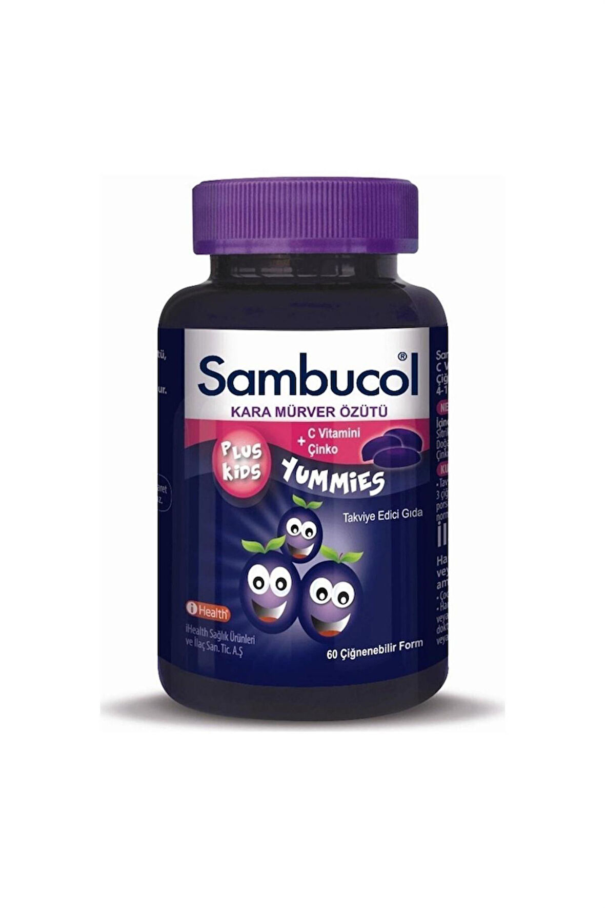 Sambucol Plus Kids Yummies 60 Adet
