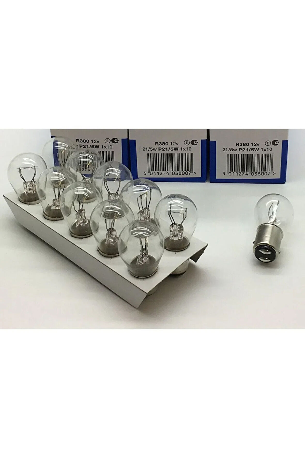 12v 1016 21/5w Çift Duy Park Stop Ampul Bay15d (10 Adet)