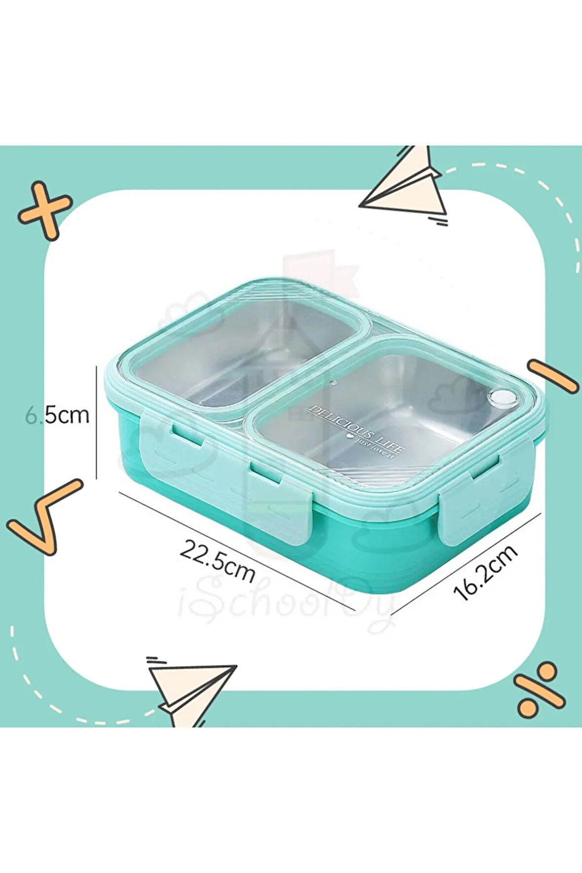 Cute 3D Elephant Shaped Bento Lunch Box for School & Office with Cutlery | Leak-Proof