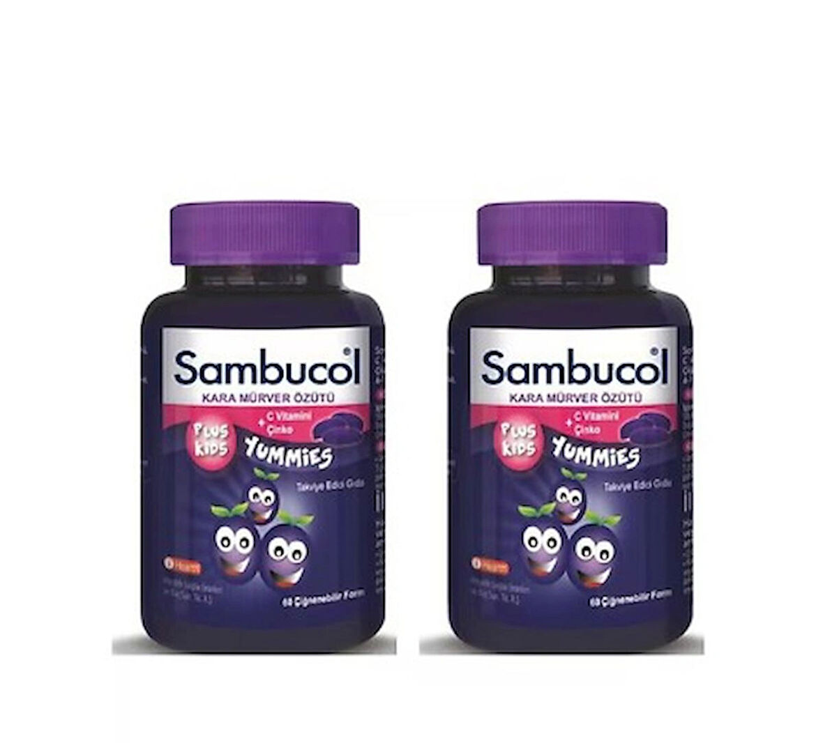 Sambucol Plus Kids Yummies 60 Çiğneme Tableti 2 Adet
