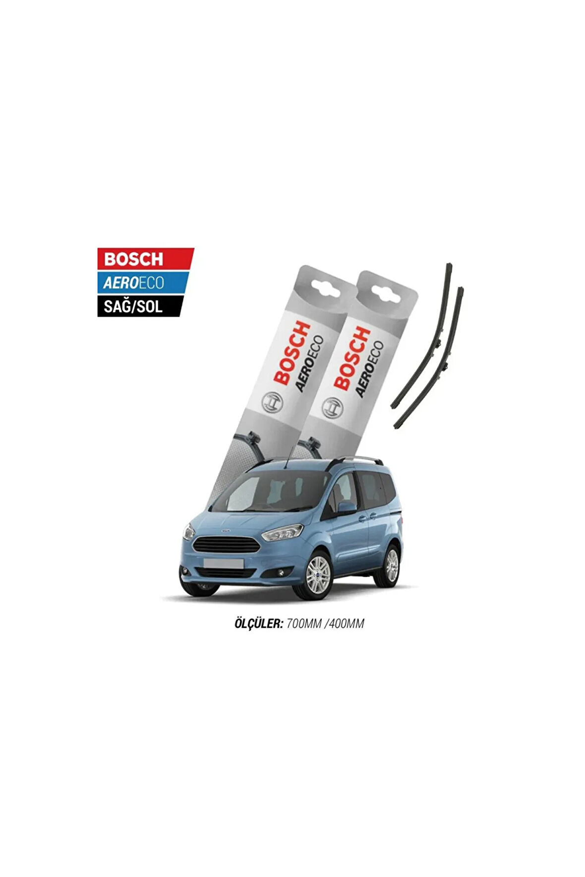 Ford Courier 2018 Model Bosch Aeroeco Muz Silecek Takımı