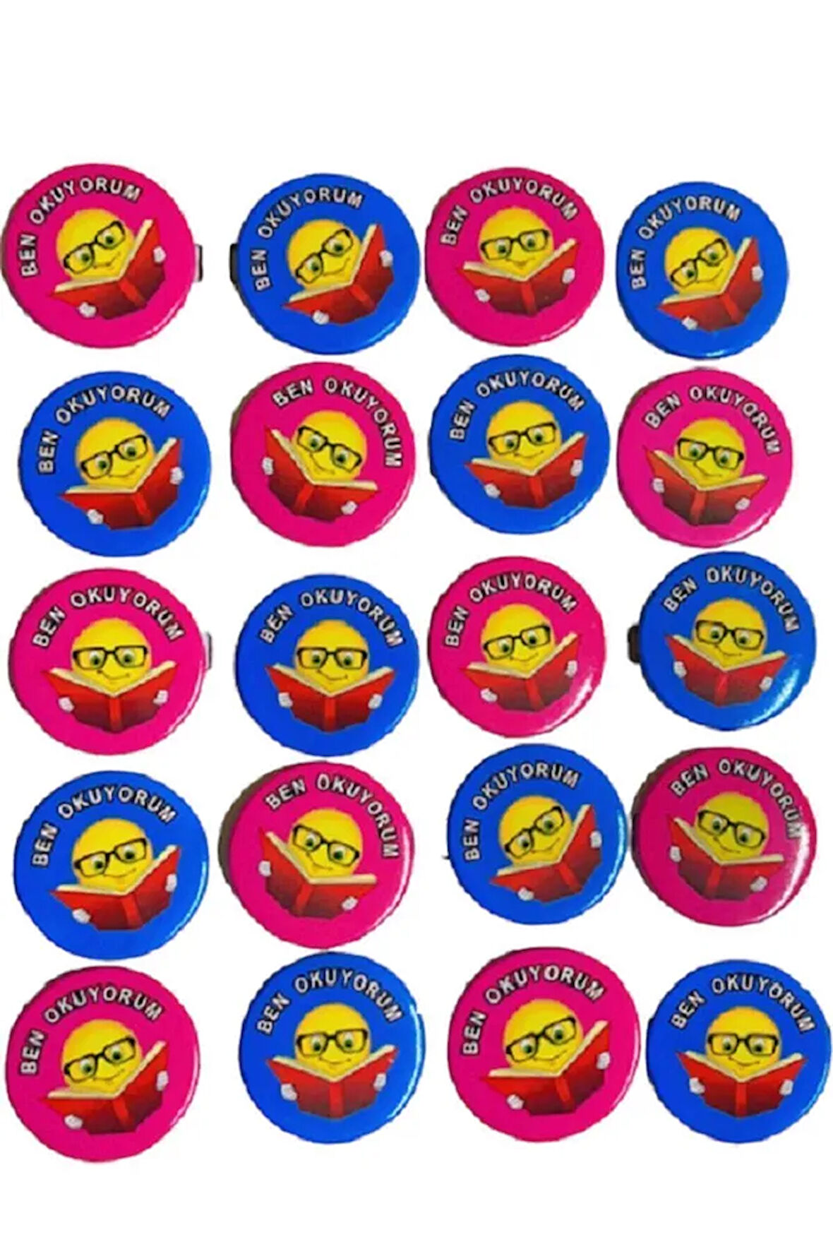 Öğrenci Motivasyon Rozeti (BEN OKUYORUM) - 20 Adet