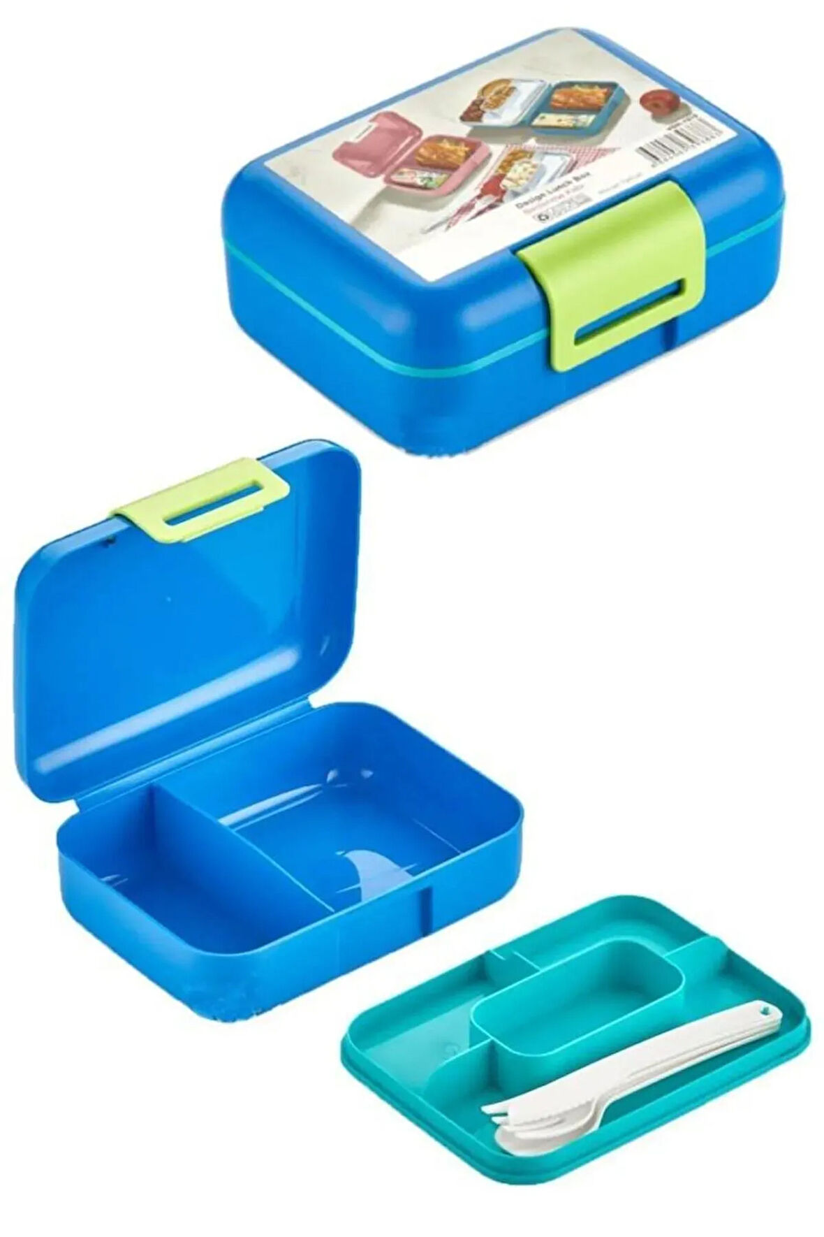 2 Katlı Yemek Taşıma Kabı Lila-krem Bl50251