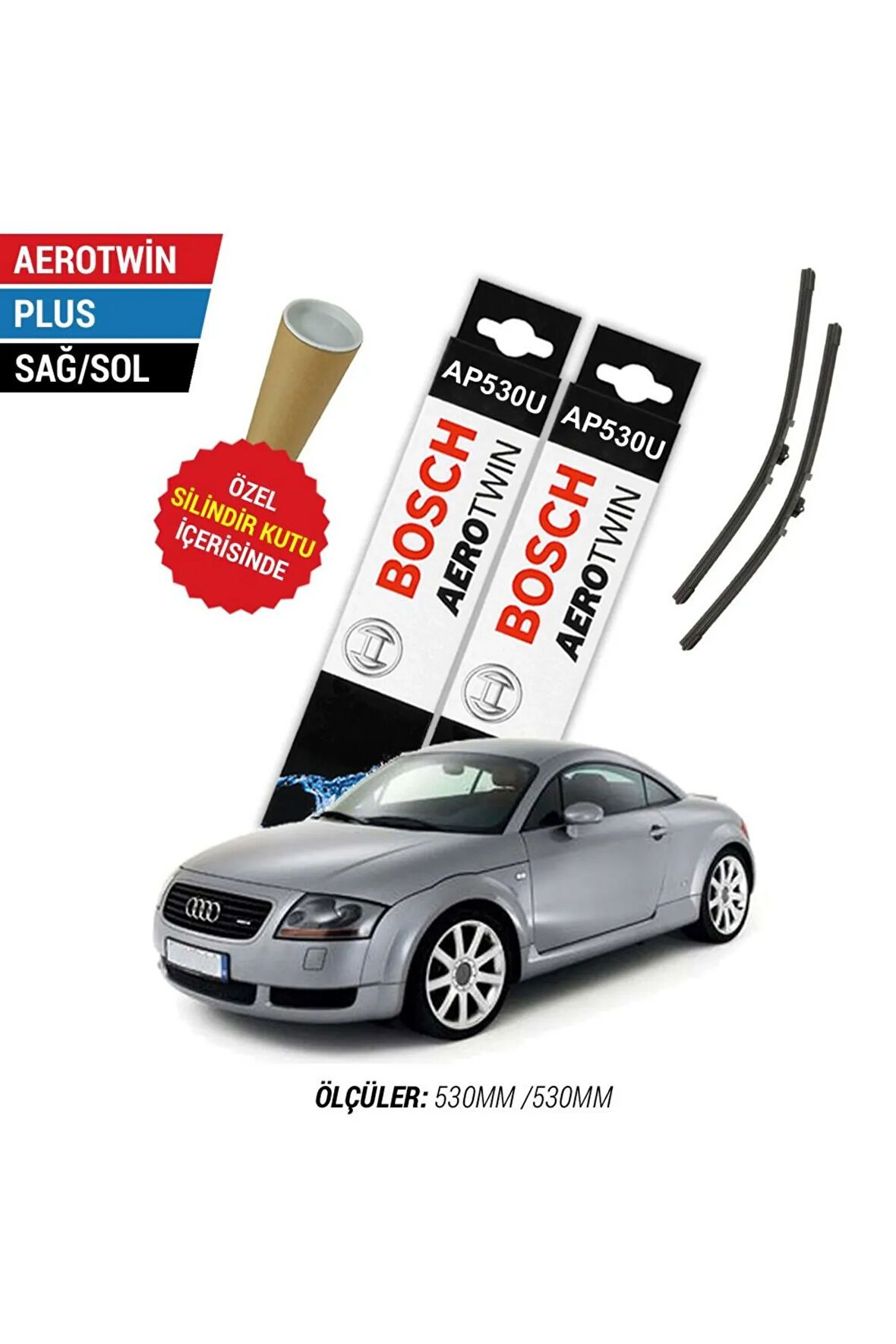 Audi TT Silecek Takımı (2003-2006) Bosch Aerotwin Plus