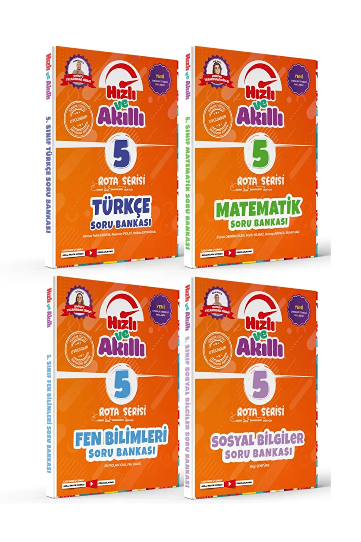 5. Sınıf (TAM SET 4 KİTAP) Türkçe Matematik Fen Bilim. Sosyal Bilg. Soru Bankası