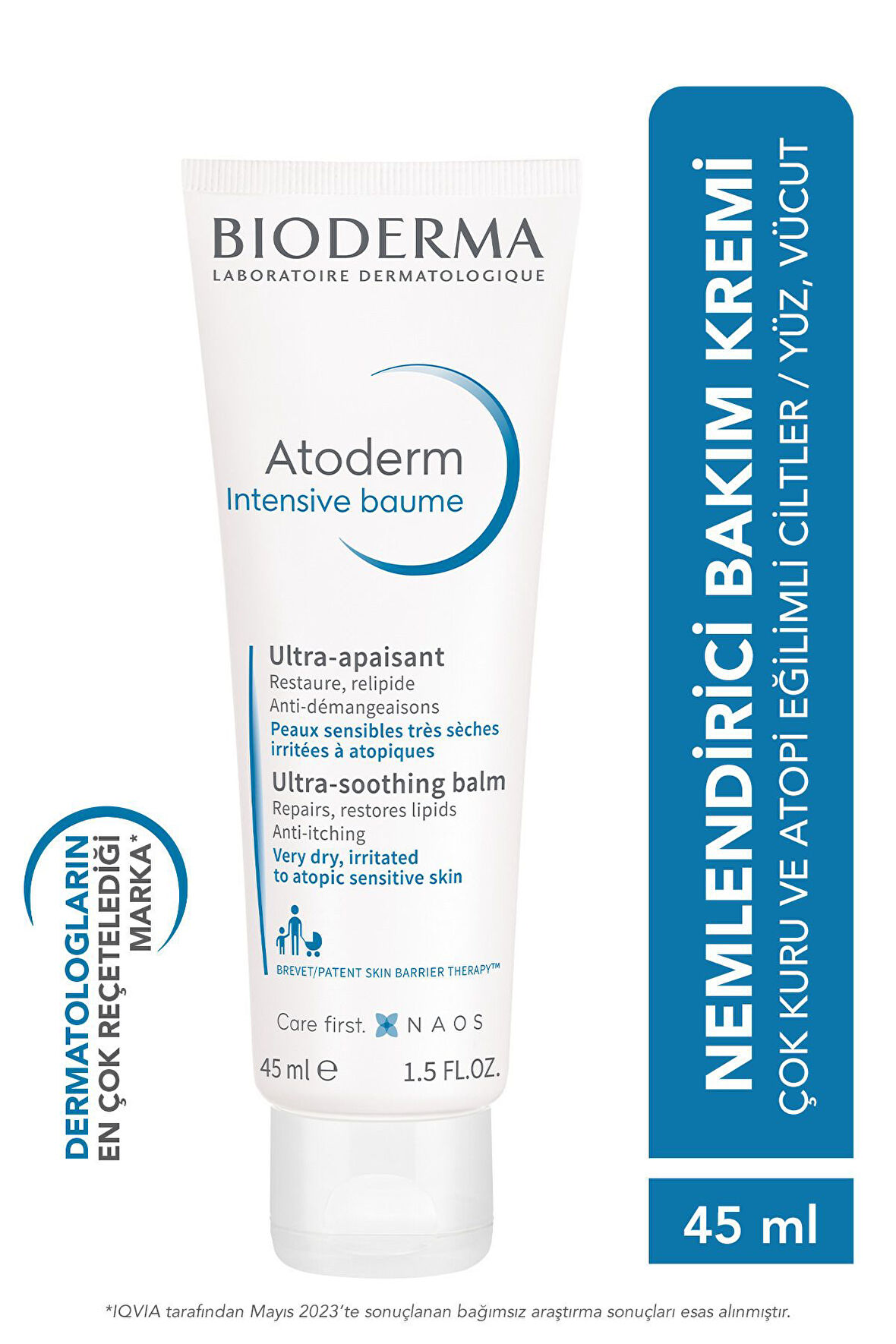 INTENSIVE BALM SEYAHAT BOYUTU ATOPİYE ETKİLİ CİLTLER İÇİN CİLT YENİLEME KREMİ 45 ML GKHAİR766