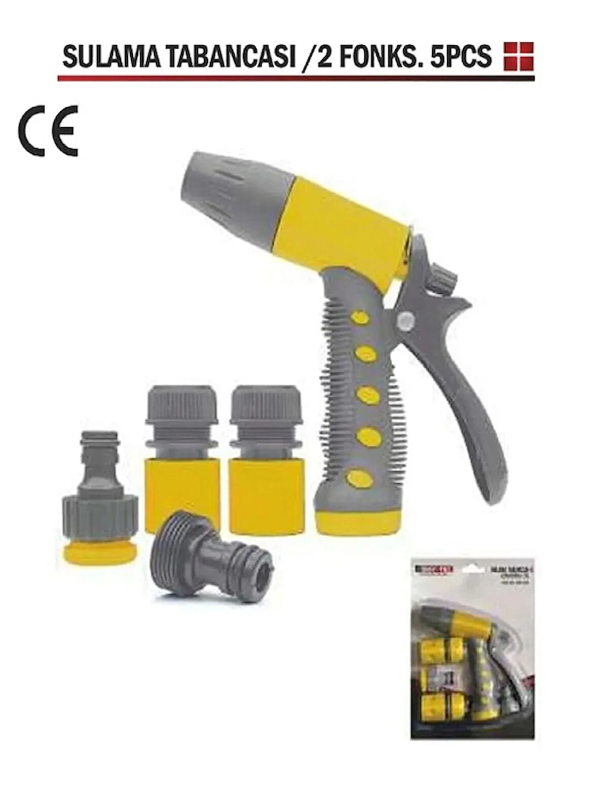 Bay-tec Sulama Tabancası 5 Parça 2 Fonksiyonlu