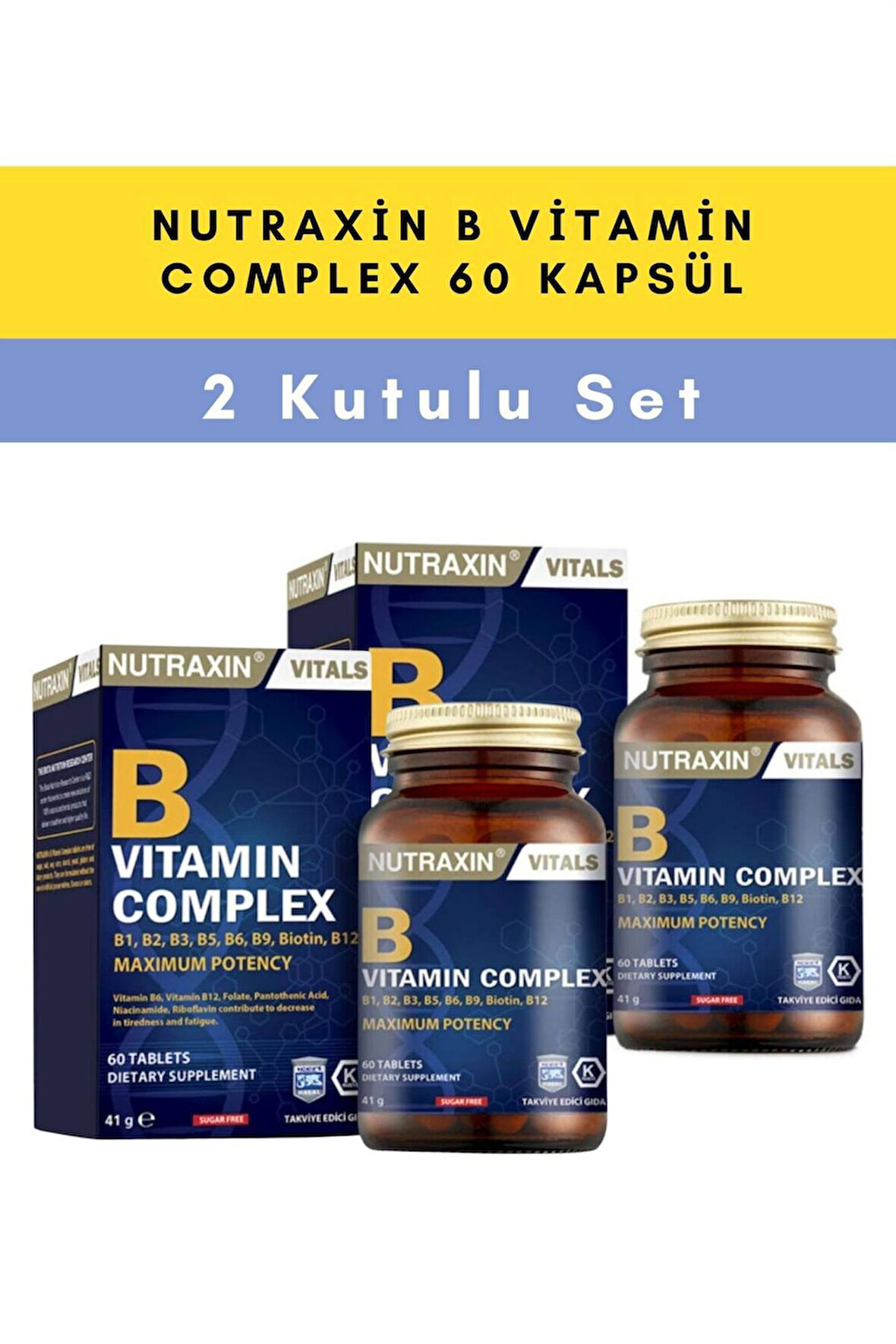 Nutraxin B Complex 60 Tablet 2 Adet