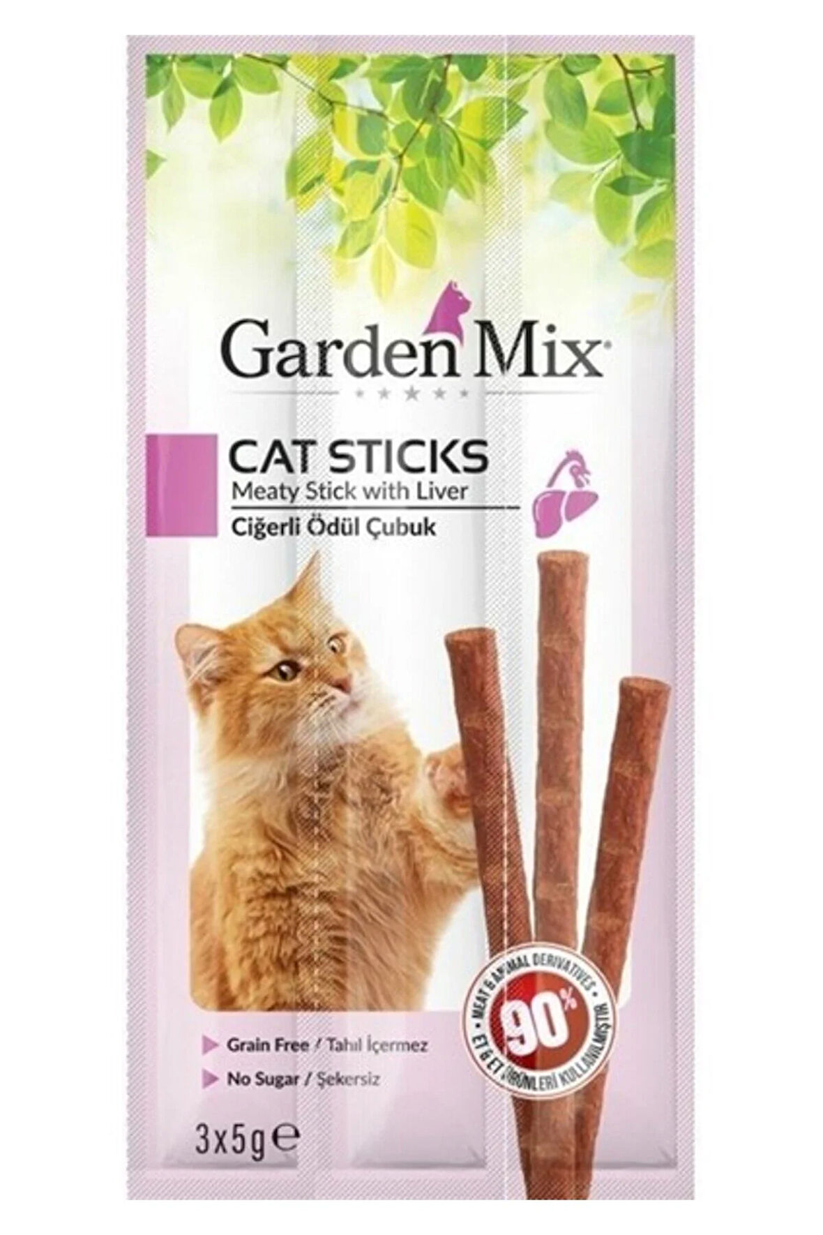 Garden Mix Ciğerli Kedi Stick Ödül 3*5g 10 Adet