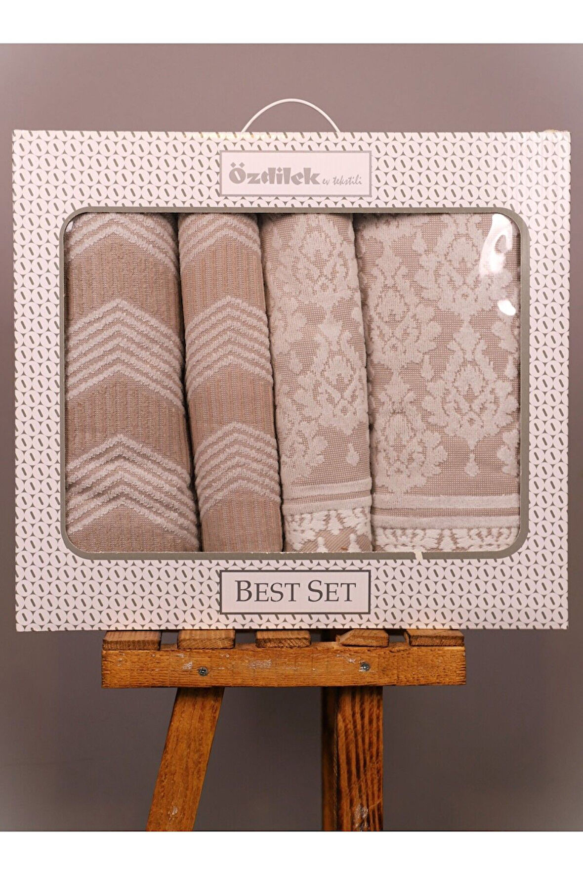 Özdilek Tappeto Krem - Krem Best Set (Hamam Takımı)