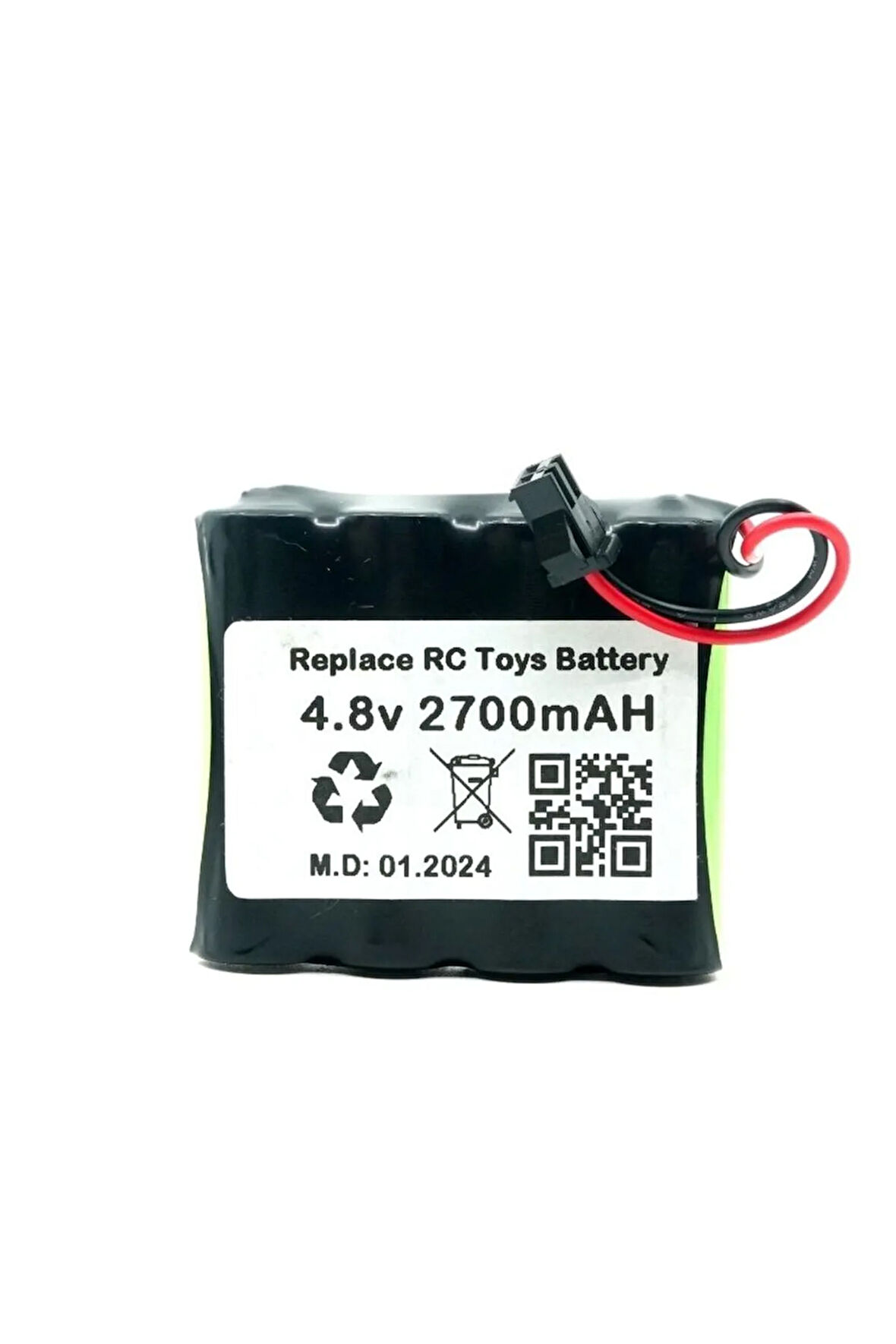 Cheetah Uzaktan Kumandalı 4.8V 2700MAH Oyuncak Araba Bataryası Siyah Soket