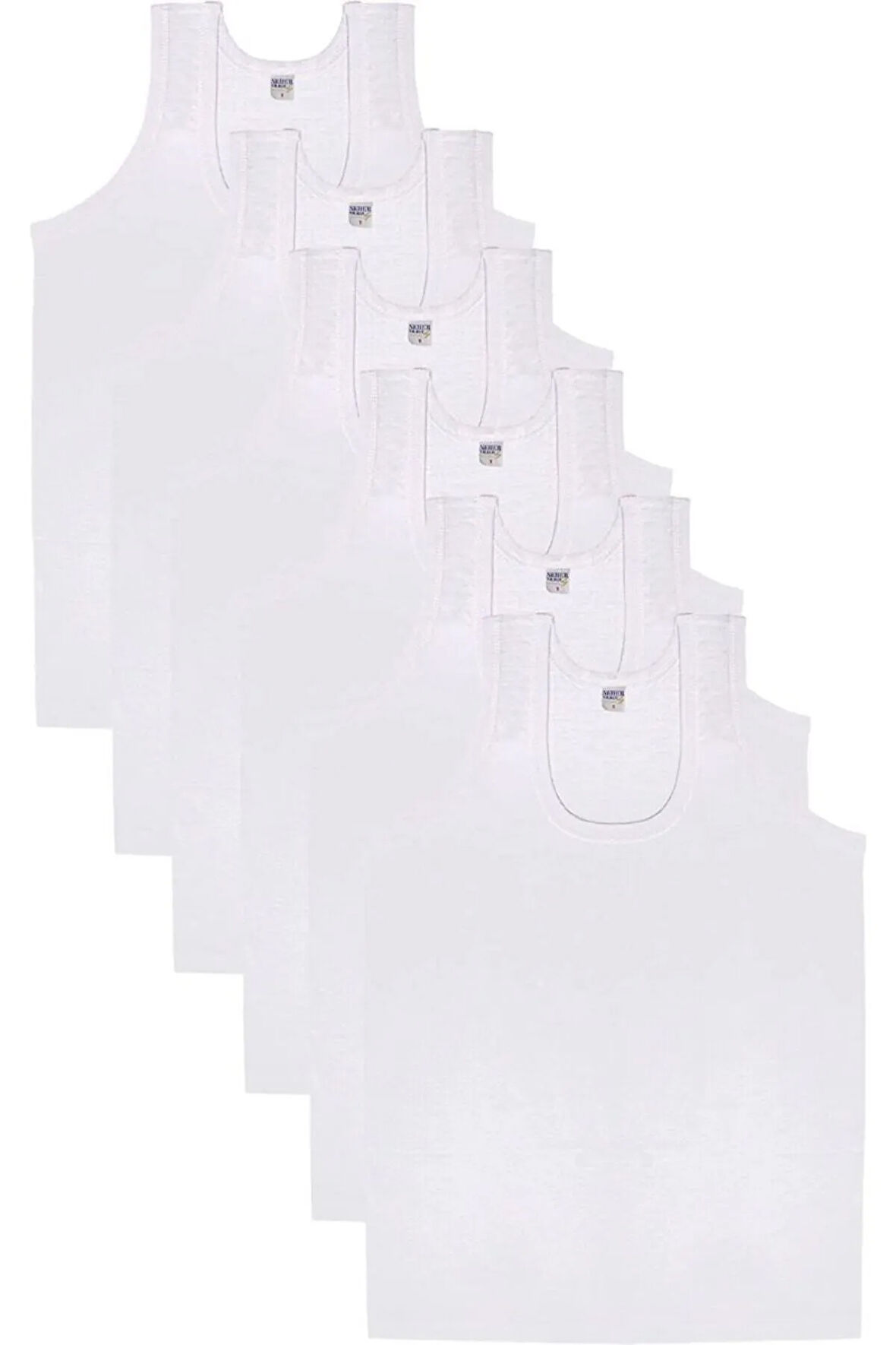 %100 Pamuklu Erkek Atlet 6 LI PAKET