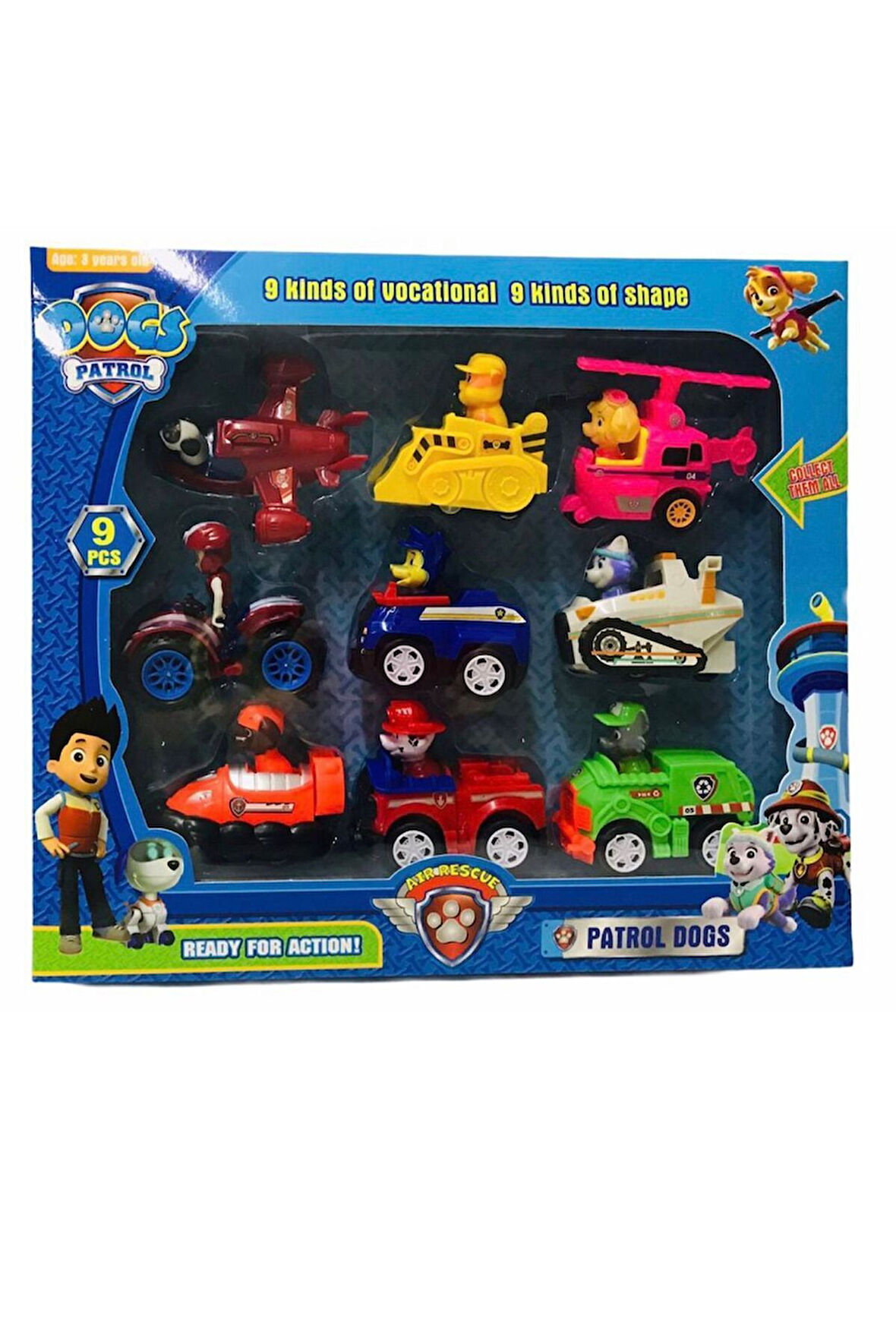 MOONLIGHT TR Paw Petrol 9lu Set Oyuncak