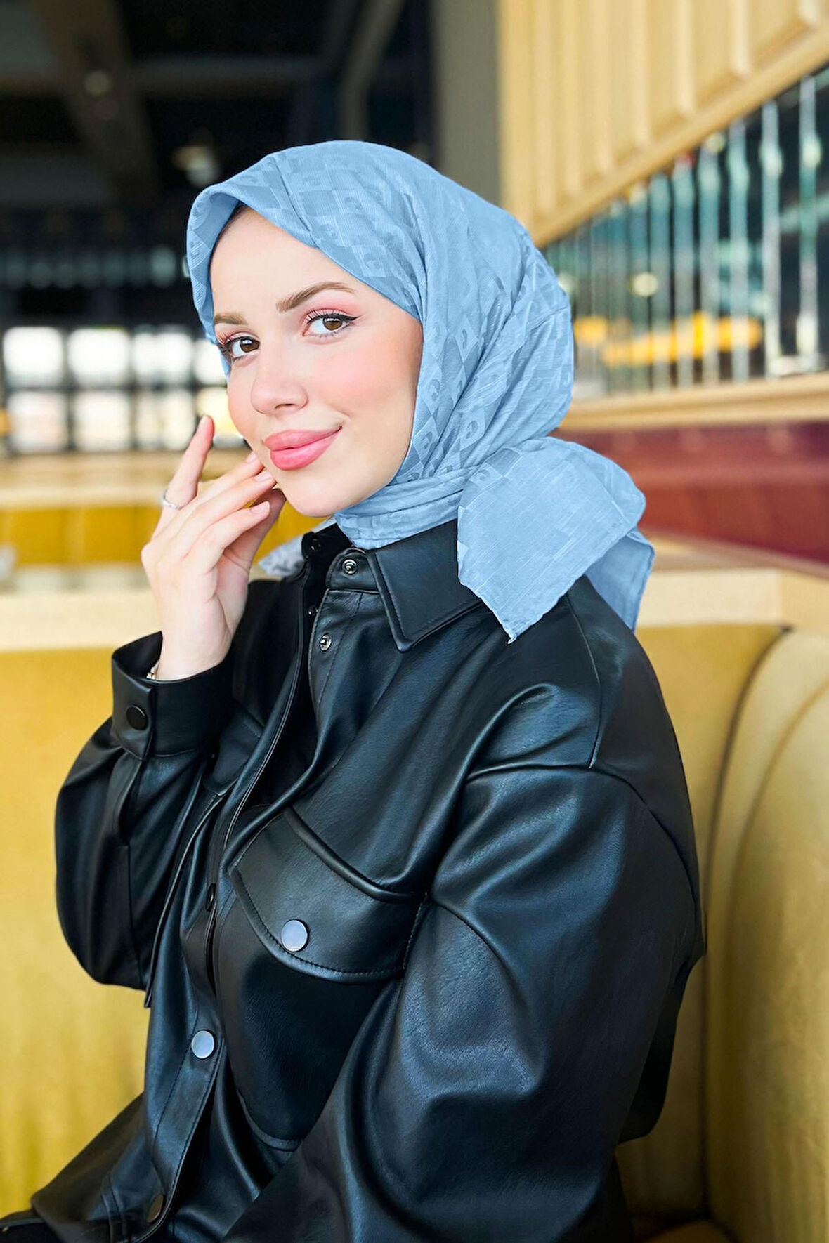 İpek Koton Jakar Eşarp - 8932982-926