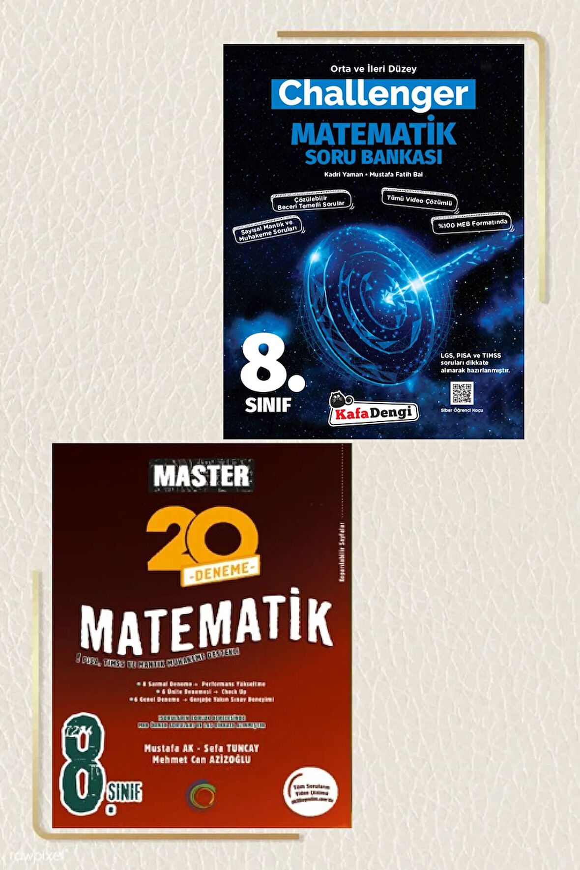 8. Sınıf Lgs Matematik Challenger Soru Bankası ve Okyanus Yayınları Master Matematik Denemesi