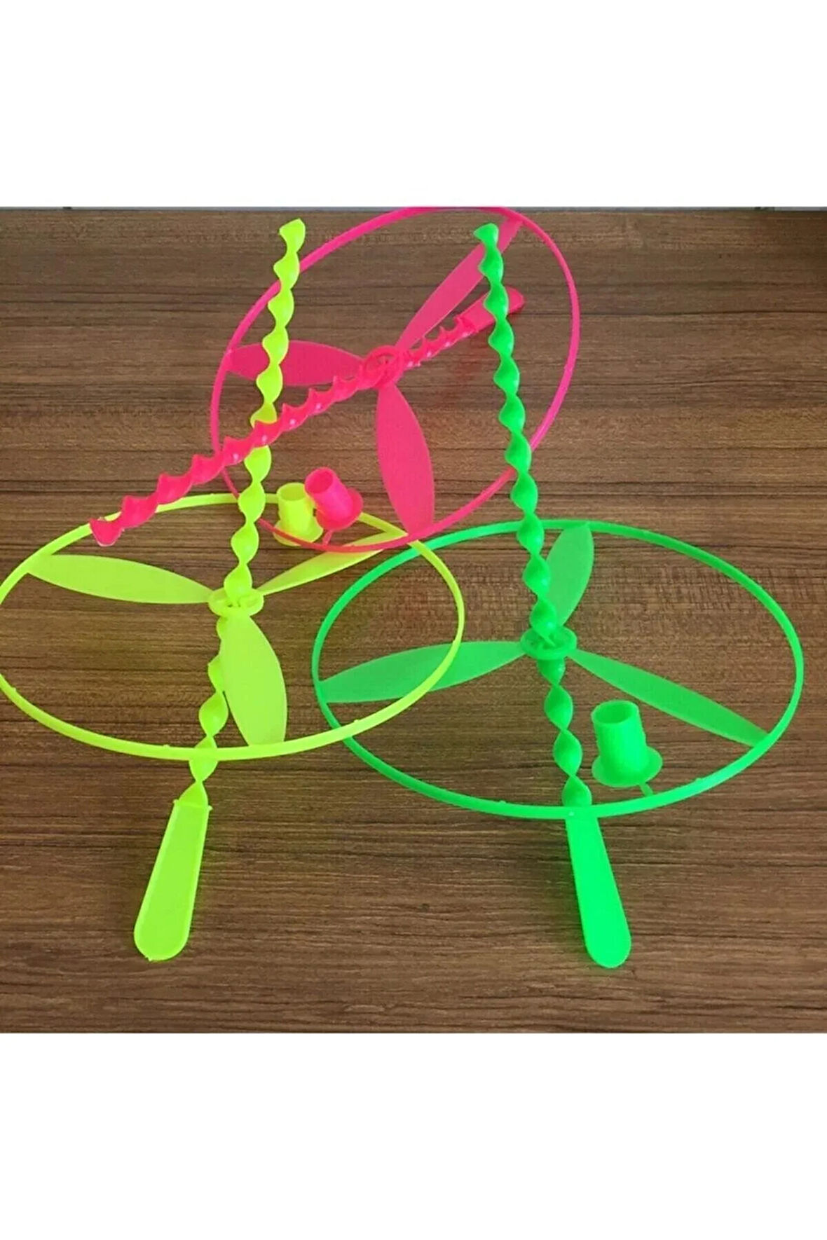 Nostalji Oyuncak Uçan Daire (12 Adet)-ufo Pervane-fırıldak Oyuncak-rengarenk Spor Oyuncak-ce Belgeli