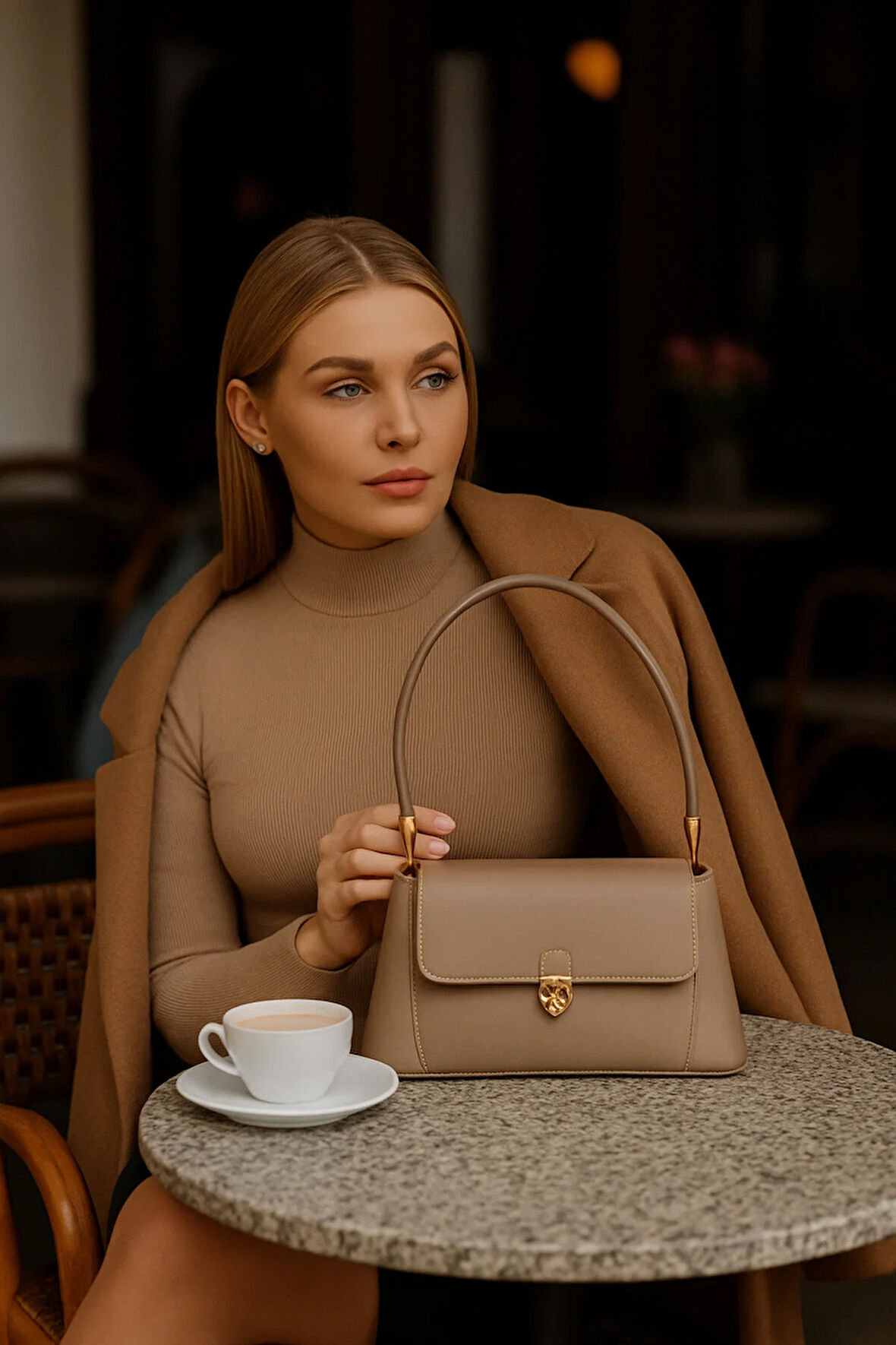 Lüks Elegant Klasik Omuz Çantası