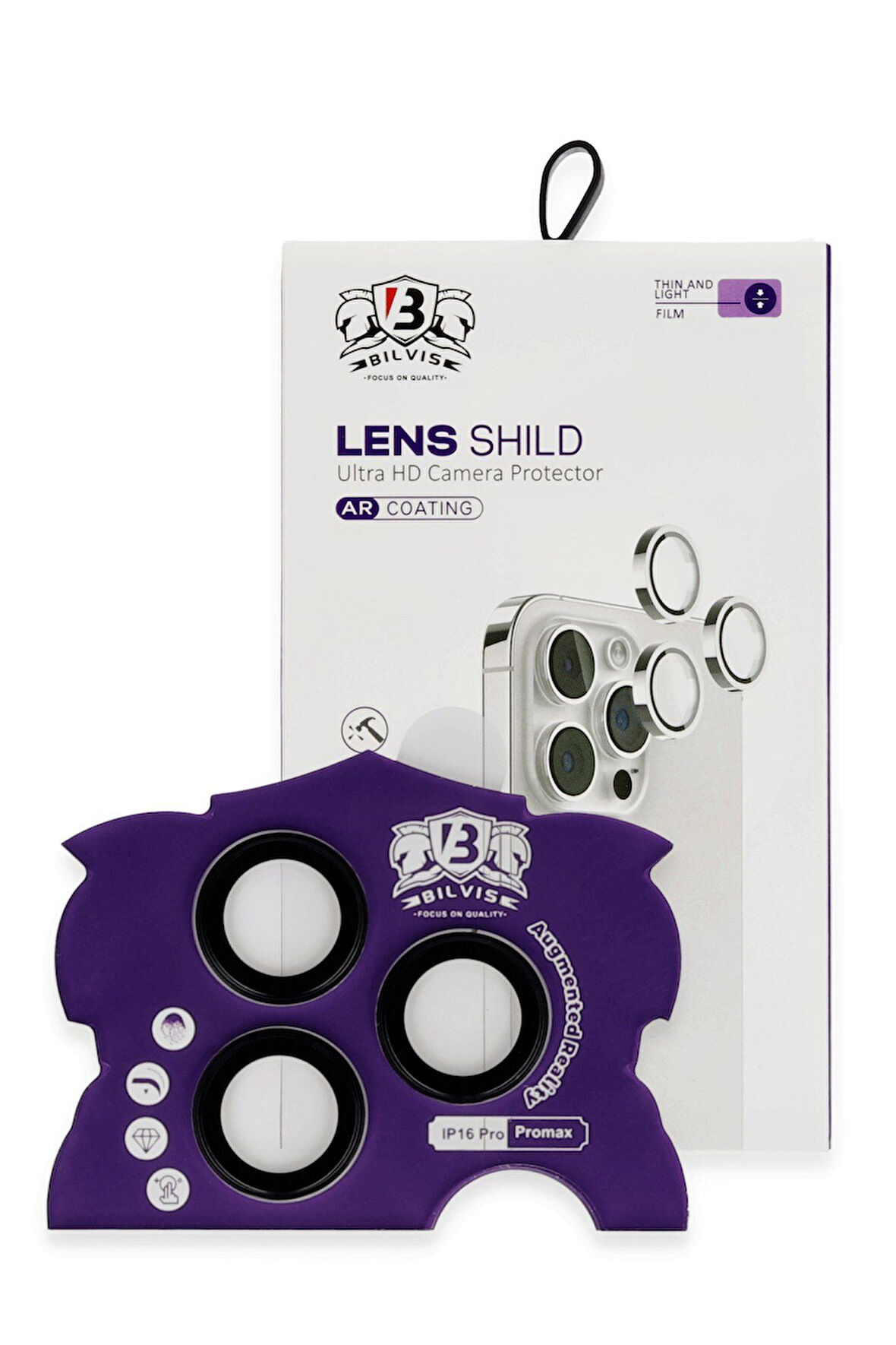 İphone 16 Pro Max Bilvis Titan Kamera Lens - Siyah 144036