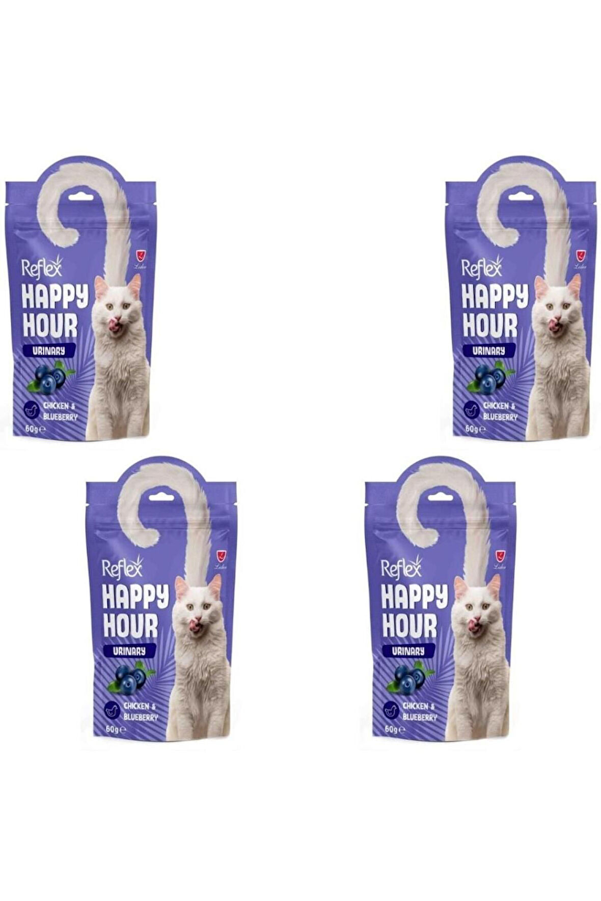 Happy Hour İdrar Yolu Destekleyici Tavuklu Kedi Ödül Maması 60 Gr x 4 Adet