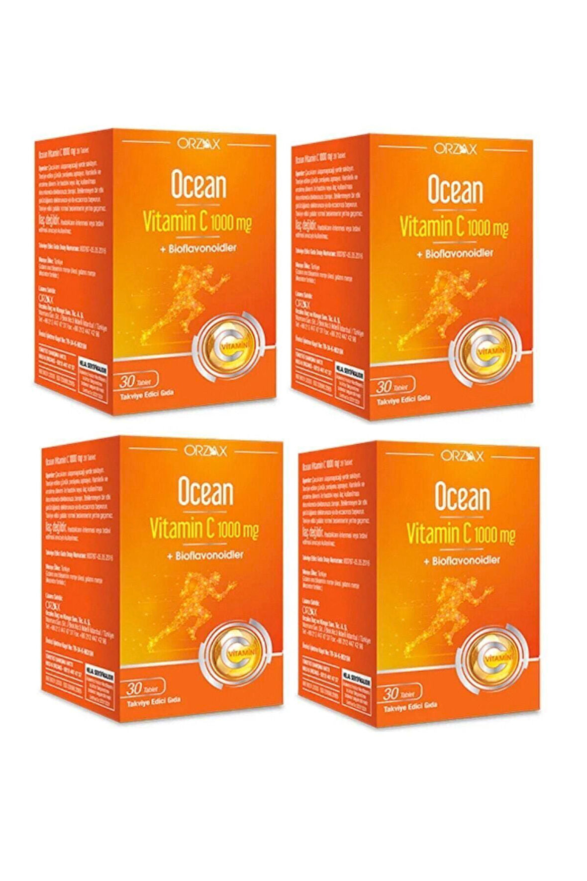 Ocean Vitamin C 1000 Mg 30 Tablet (4lü)