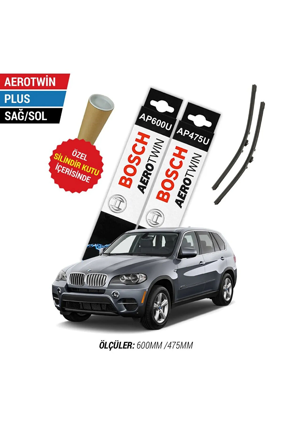 BMW X5 Silecek Takımı (2007-2013 E70) Bosch Aerotwin Plus