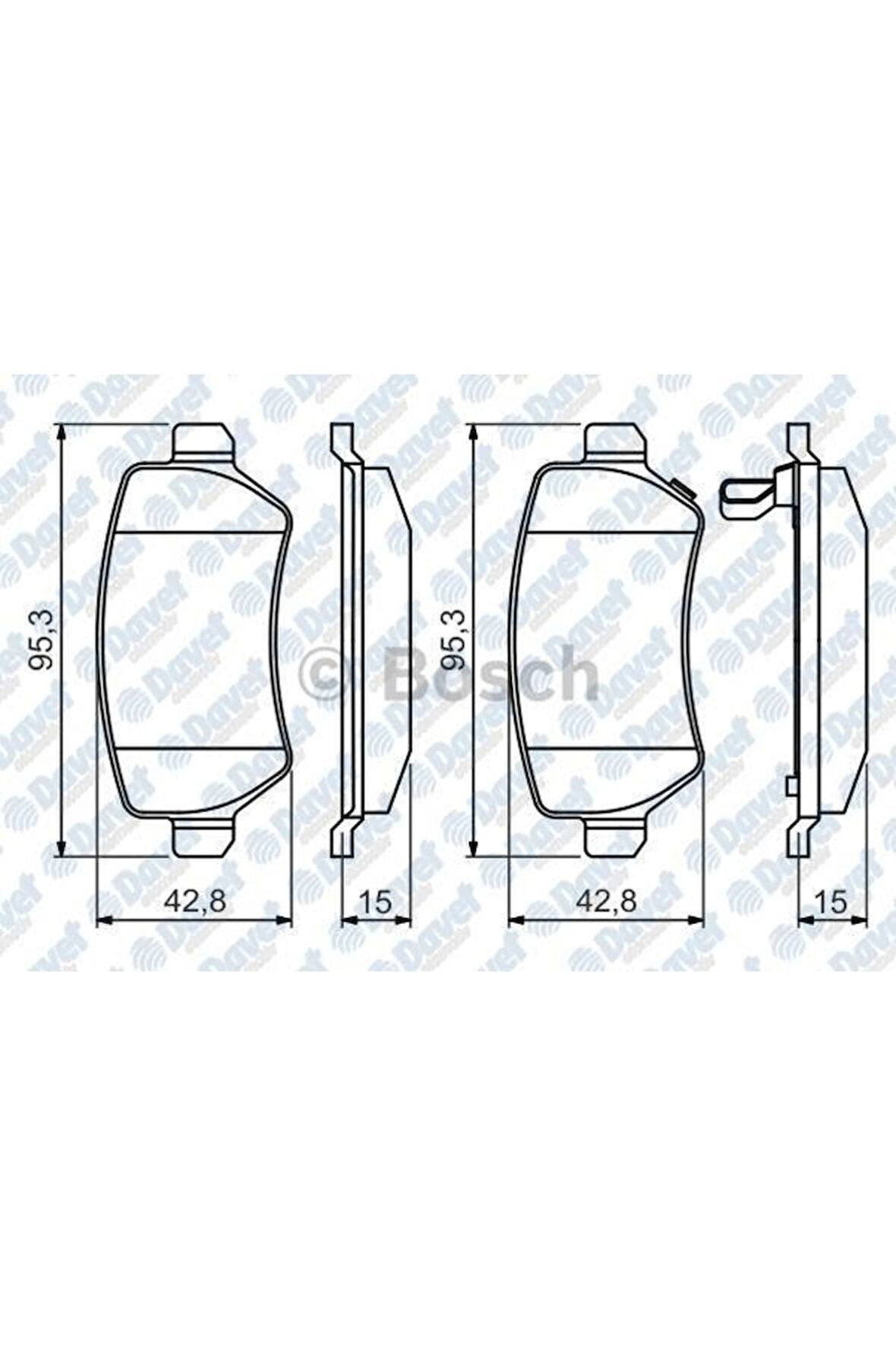 Fren Balatası Arka Wva 23417 (opel: Astra G-zafıra 01-) -0986495218