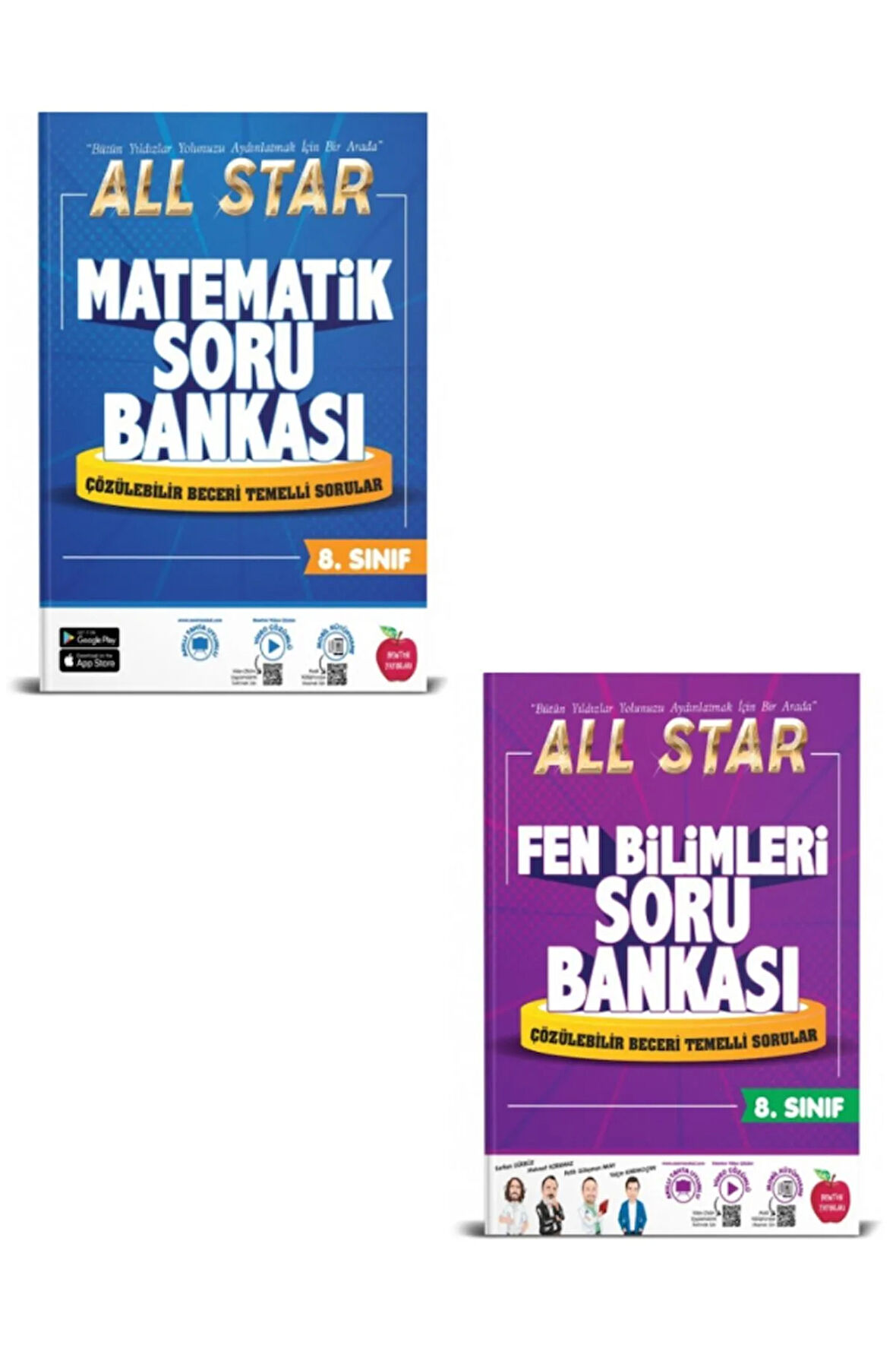 8.sınıf All Star Matematik, Fen Bilimleri Soru Bankası Seti Hediyeli