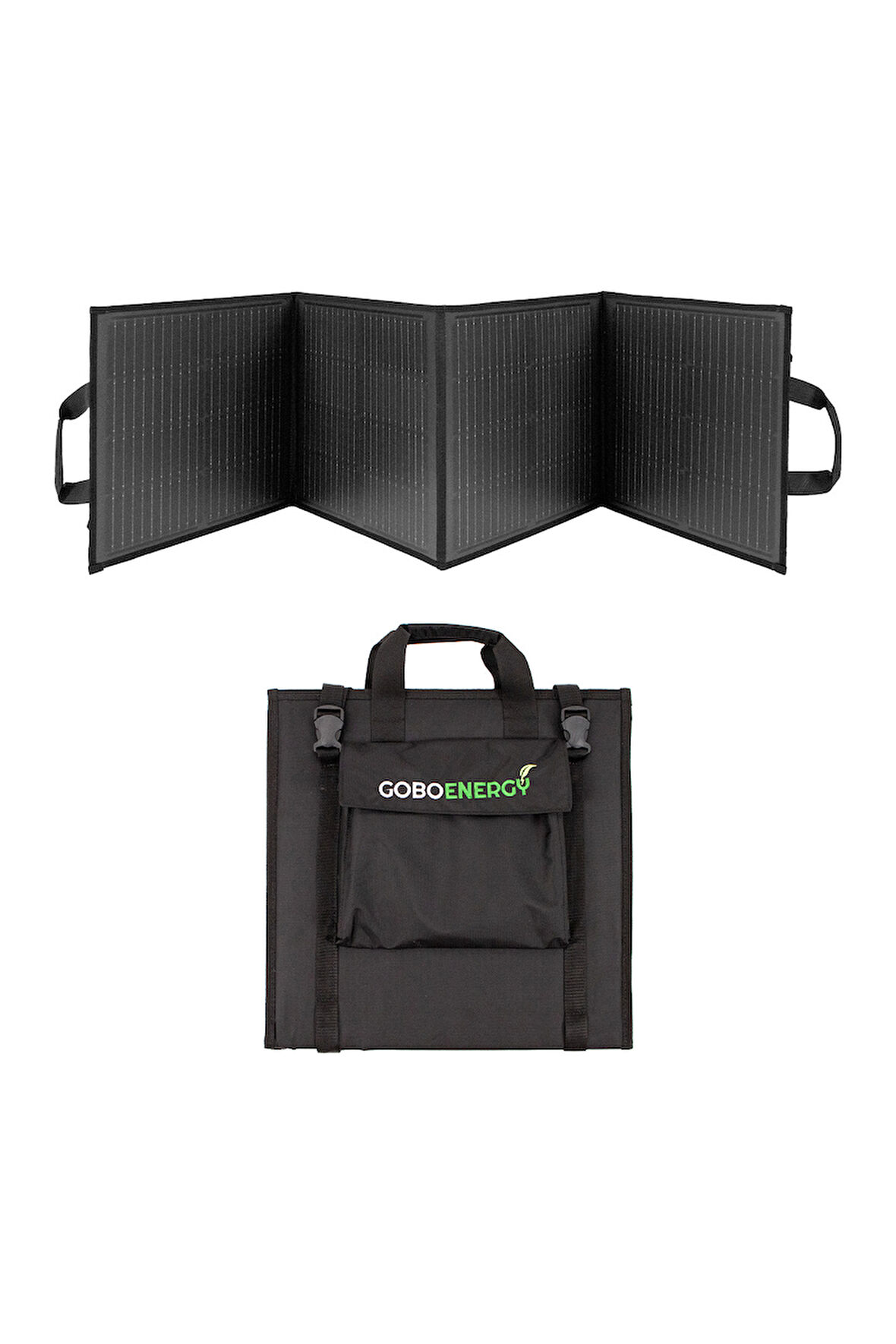 120w Katlanabilir Solar Panel Çanta | Siyah Renk | Taşınabilir Hızlı Şarjlı Güneş Paneli