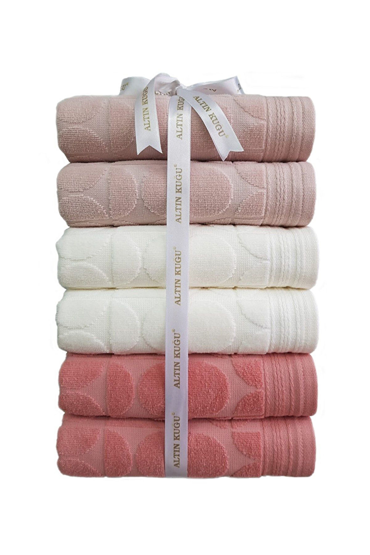 Özdilek Circular Havlu 6 adet- Kiremit Krem Bej