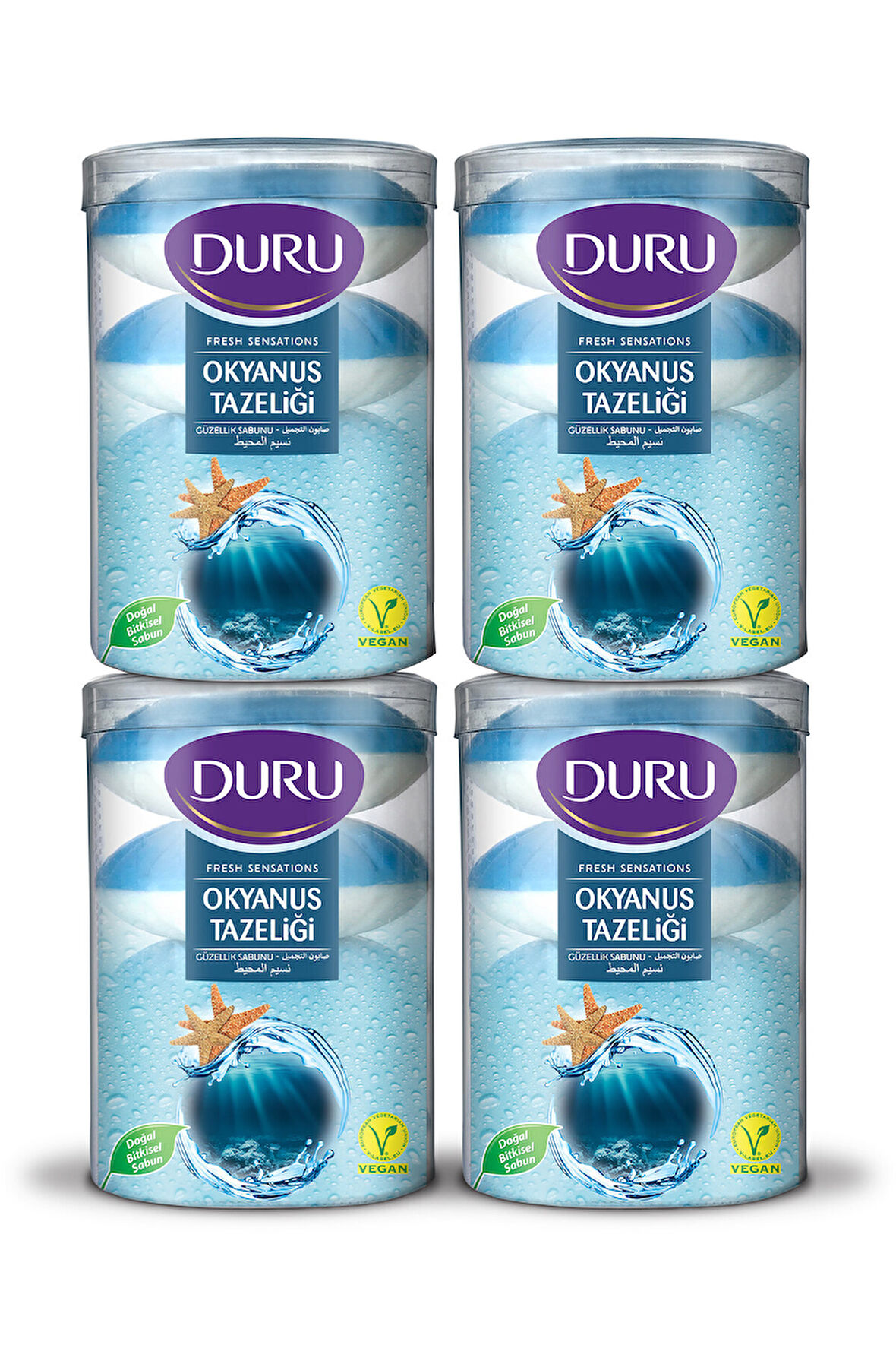Duru Fresh Sensations Okyanus Tazeliği 16 Adet Güzellik Sabunu 4x400gr