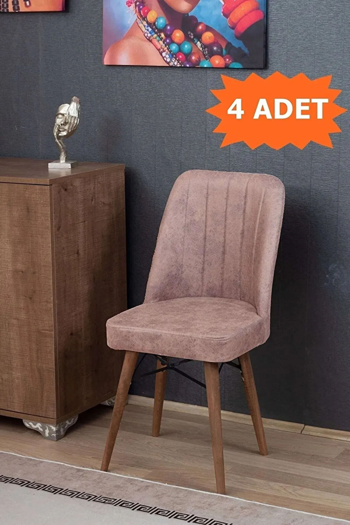 Armada Serisi 1.sınıf Yemek Odası Salon Cafe Mutfak Sandalyesi 4 Adet